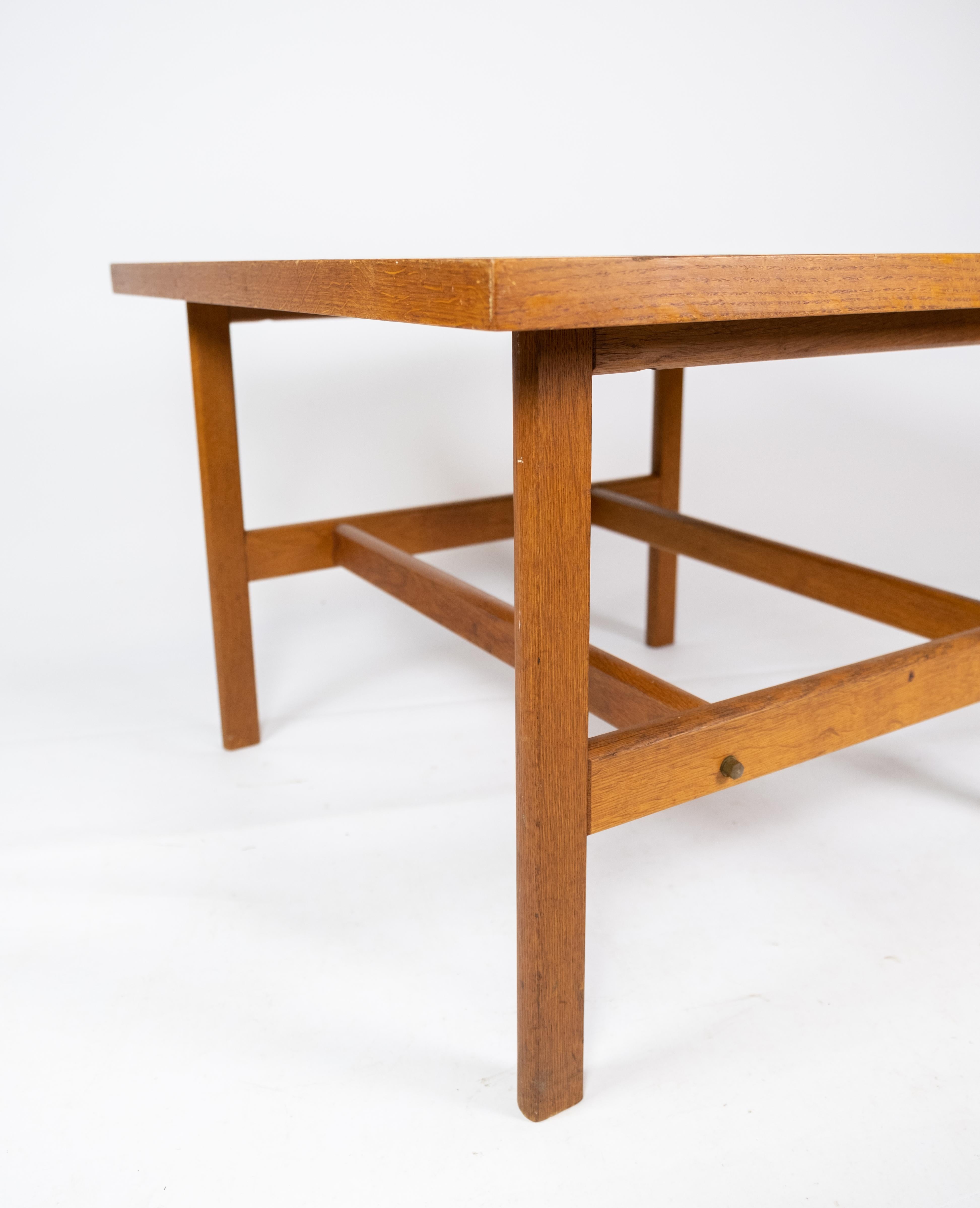 Danish Coffee Table Made In Soap Treated Oak By Hans J. Wegner From 1960s For Sale