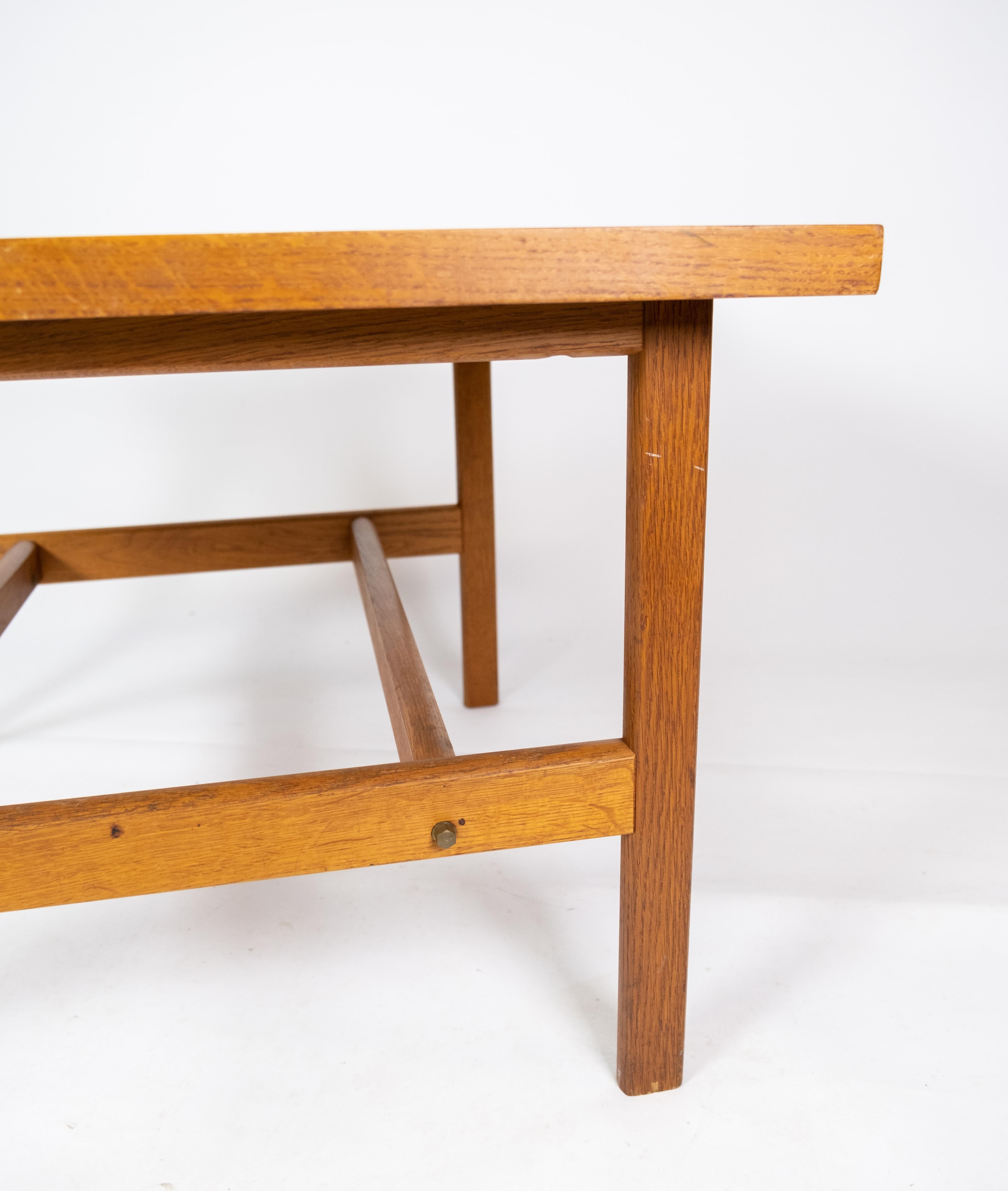 Mid-20th Century Coffee Table Made In Soap Treated Oak By Hans J. Wegner From 1960s For Sale
