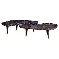 Coffee Table in Sodalite Stone, by Studio Glustin