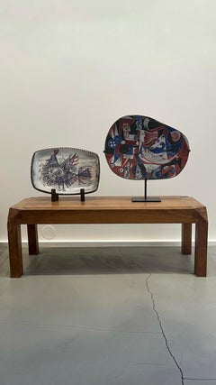 Coffee Table in Solid Elm by Pierre Chapo