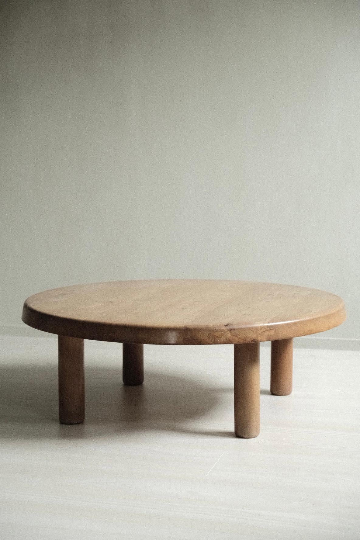 Coffee Table in Solid Elm by Pierre Chapo, Model No. T02, France, C. 1970s 5