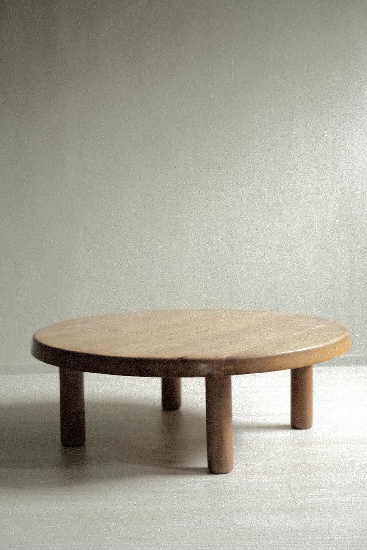 Coffee Table in Solid Elm by Pierre Chapo, Model No. T02, France, C. 1970s In Good Condition In Hønefoss, 30