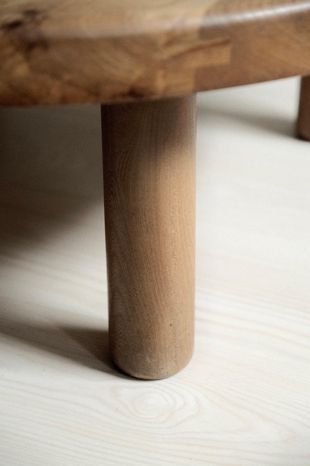 Coffee Table in Solid Elm by Pierre Chapo, Model No. T02, France, C. 1970s 1