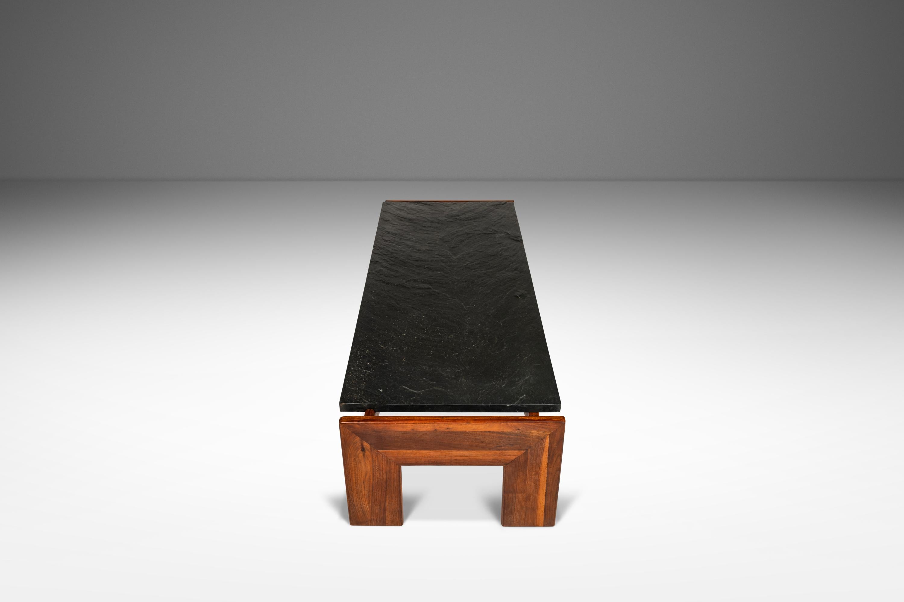 American Coffee Table in Solid Walnut by Adrian Pearsall for Craft Associates, USA, 1960s