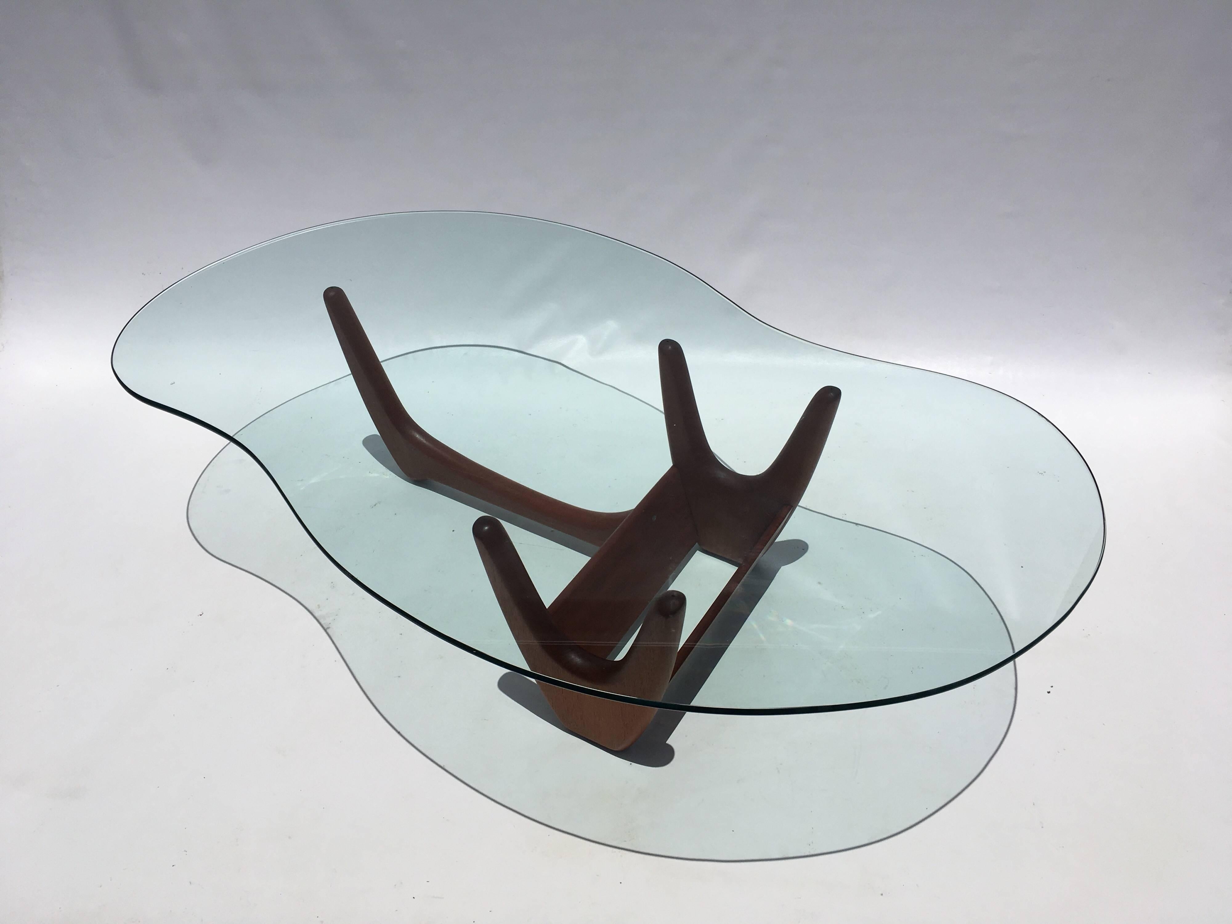 Coffee Table in style of Adrian Pearsall In Good Condition In Miami, FL