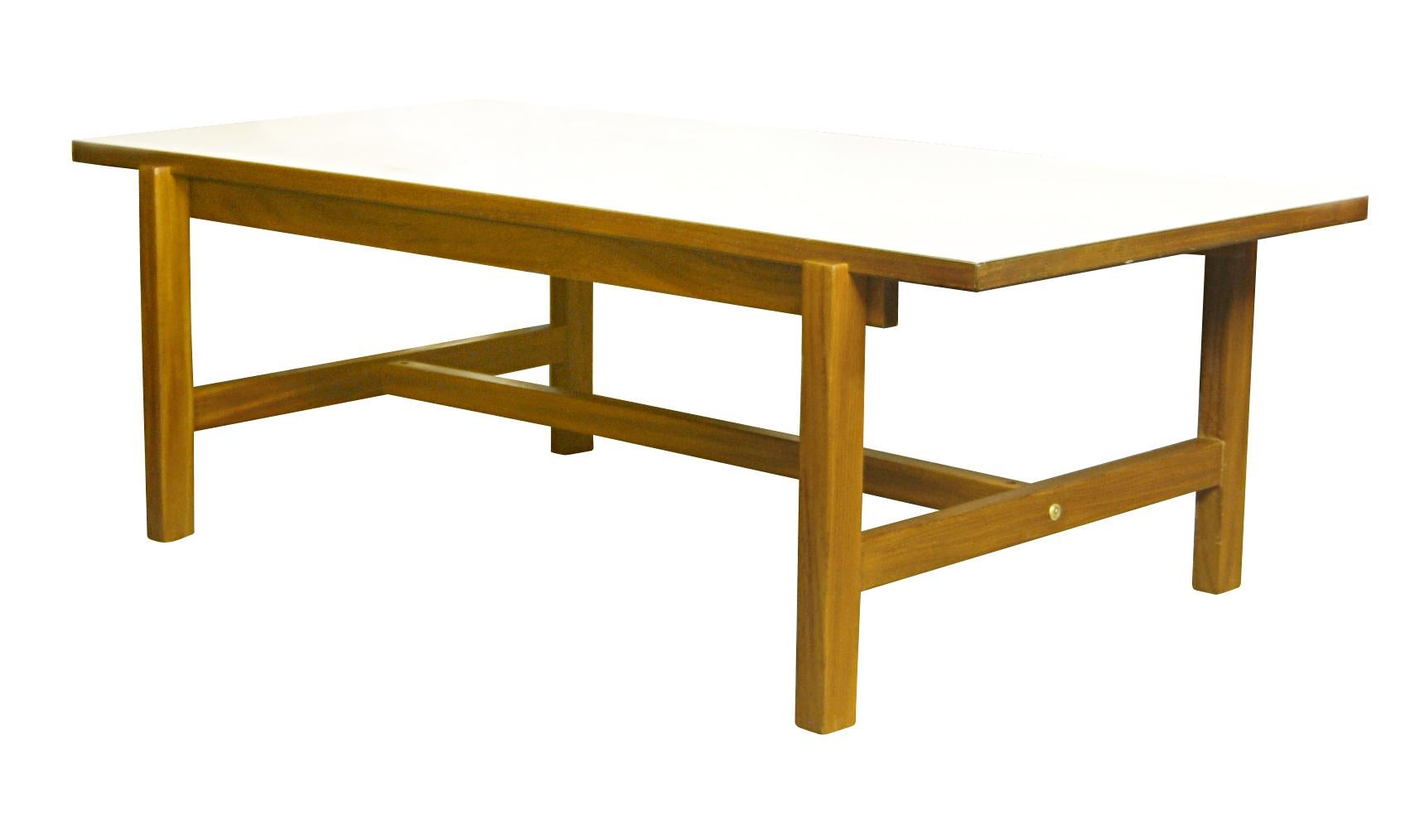 Teak and formica coffee table with reversible top by Cees Braakman for Pastoe, Holland, 1959-1960. Code number TA08.
 