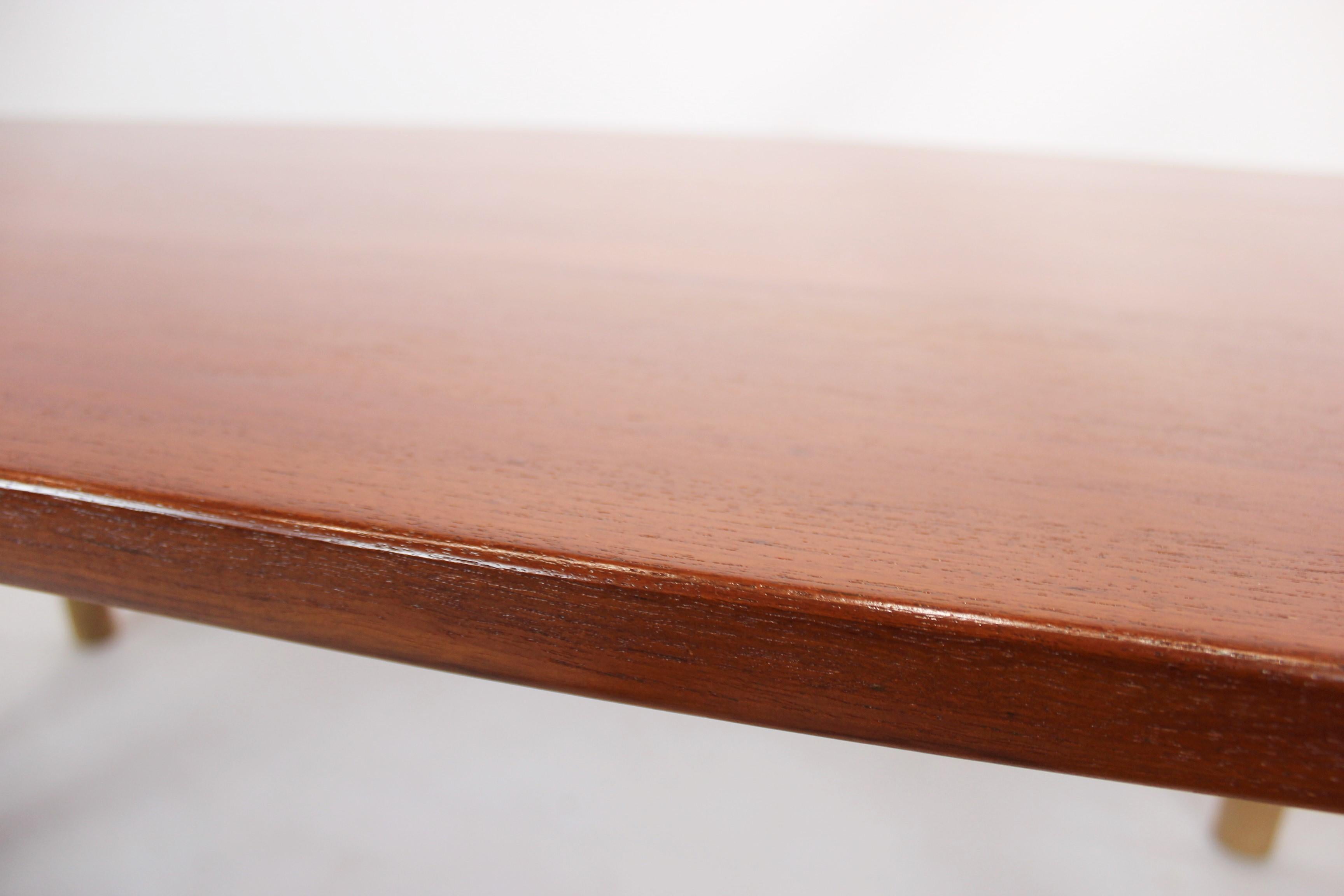 Coffee Table Made In Teak & Oak By Hans J. Wegner For Andreas Tuck From 1960s In Good Condition For Sale In Lejre, DK