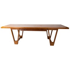 Table basse en teck designée par Illum Wikkelsø dans les années 1960