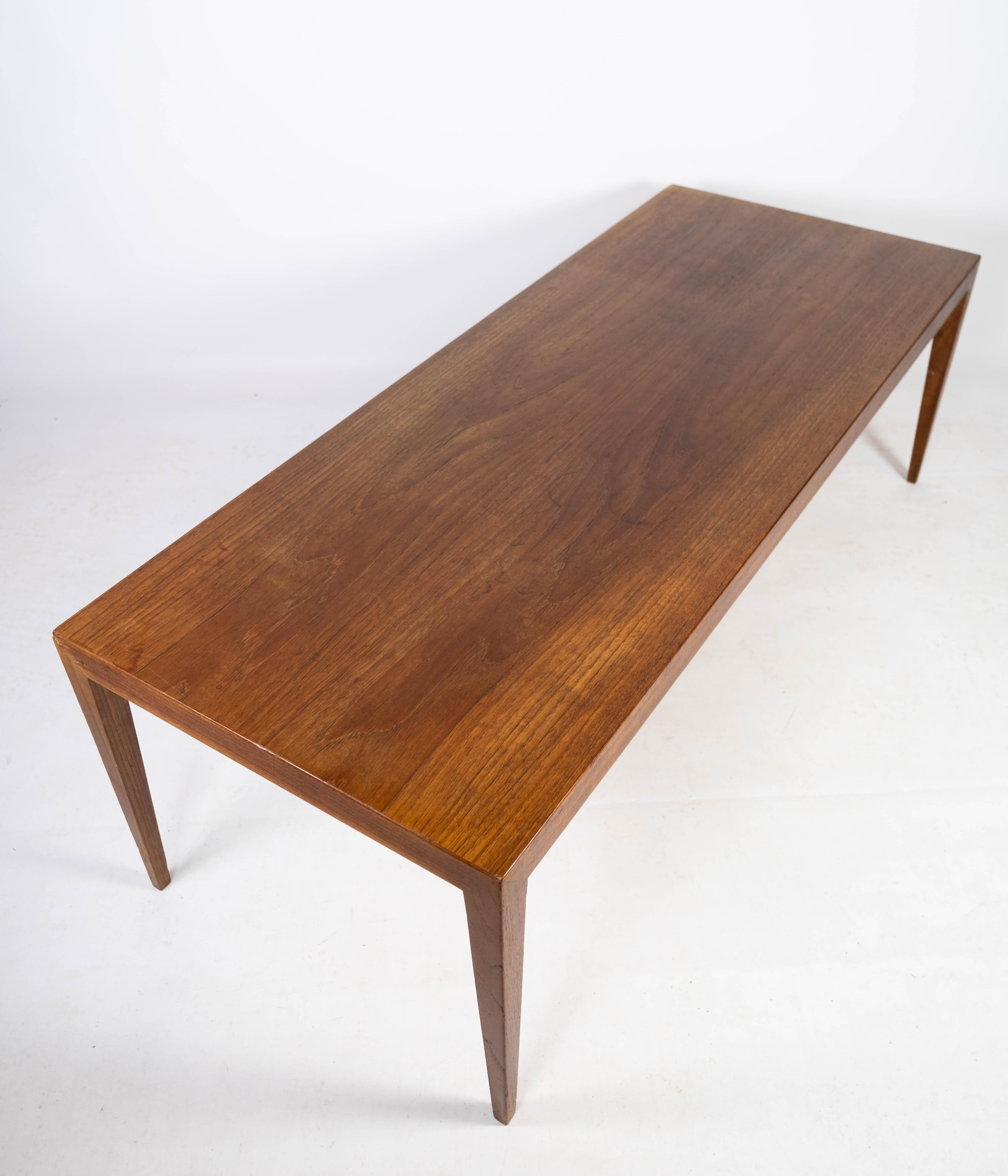 Table basse fabriquée en teck par Severin Hansen et Haslev Furniture à partir des années 1960 en vente 3