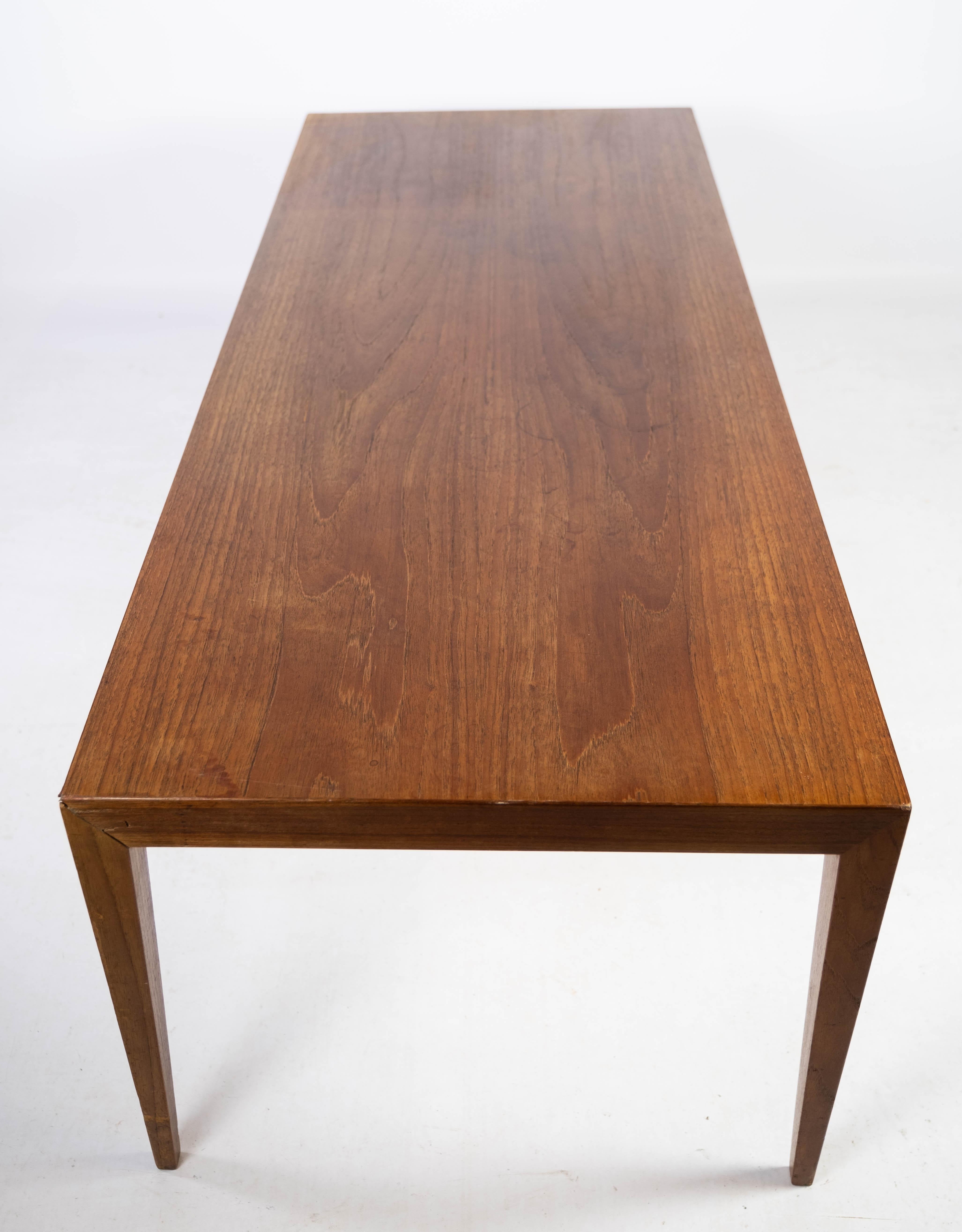 Table basse fabriquée en teck par Severin Hansen et Haslev Furniture à partir des années 1960 en vente 5