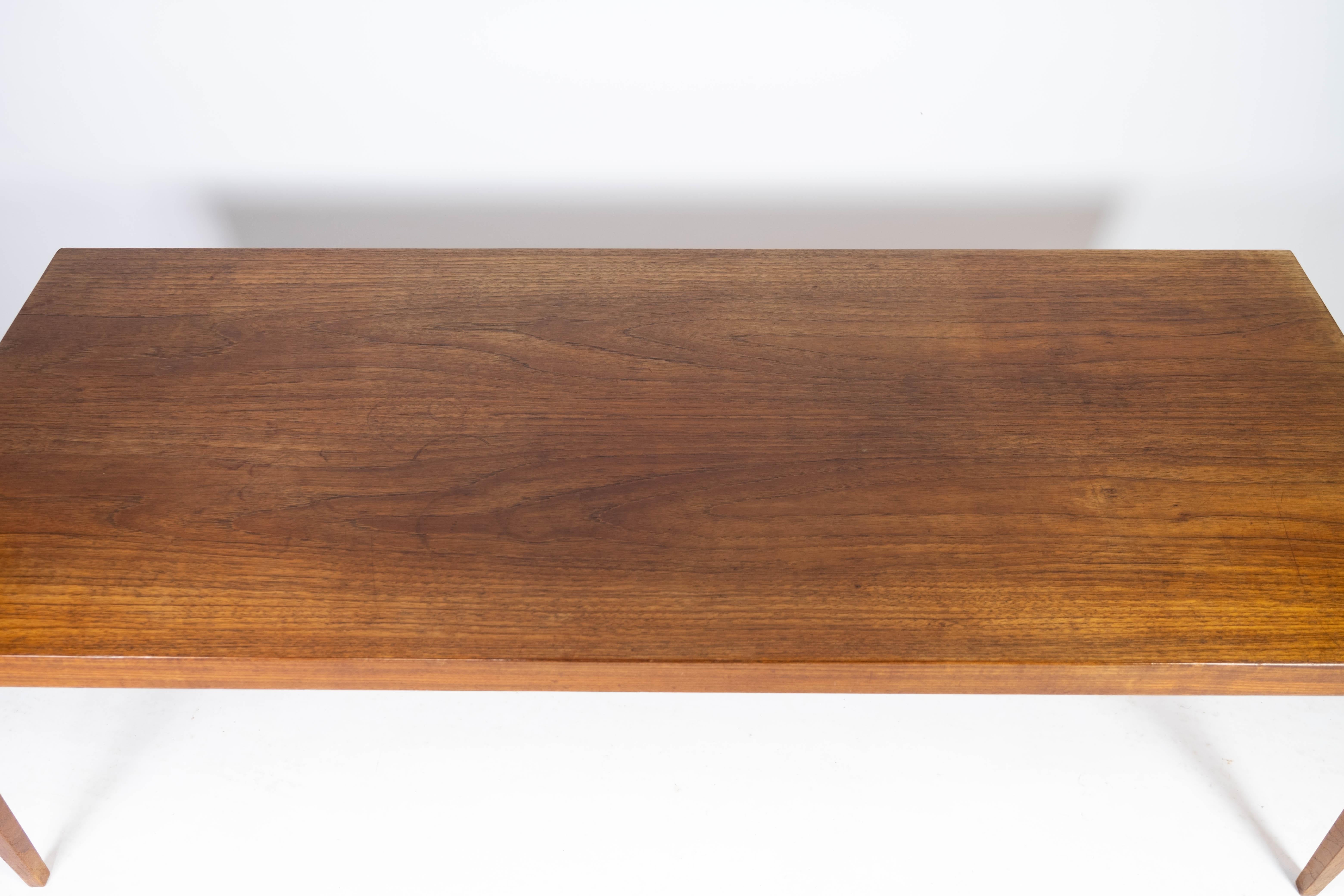 Mid-Century Modern Coffee Table Made In Teak By Severin Hansen Made By Haslev Furniture From 1960s For Sale