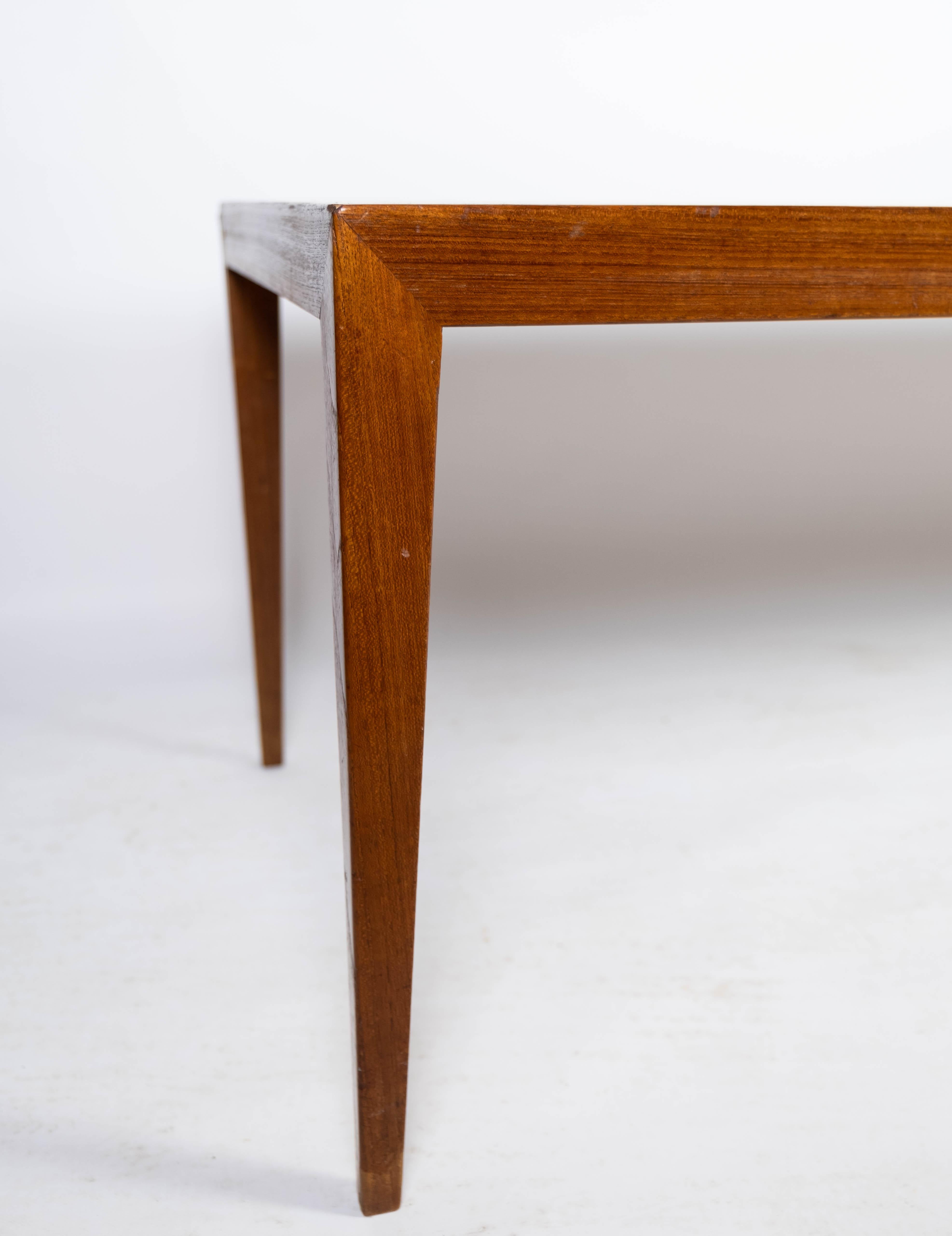 Danish Coffee Table Made In Teak By Severin Hansen Made By Haslev Furniture From 1960s For Sale