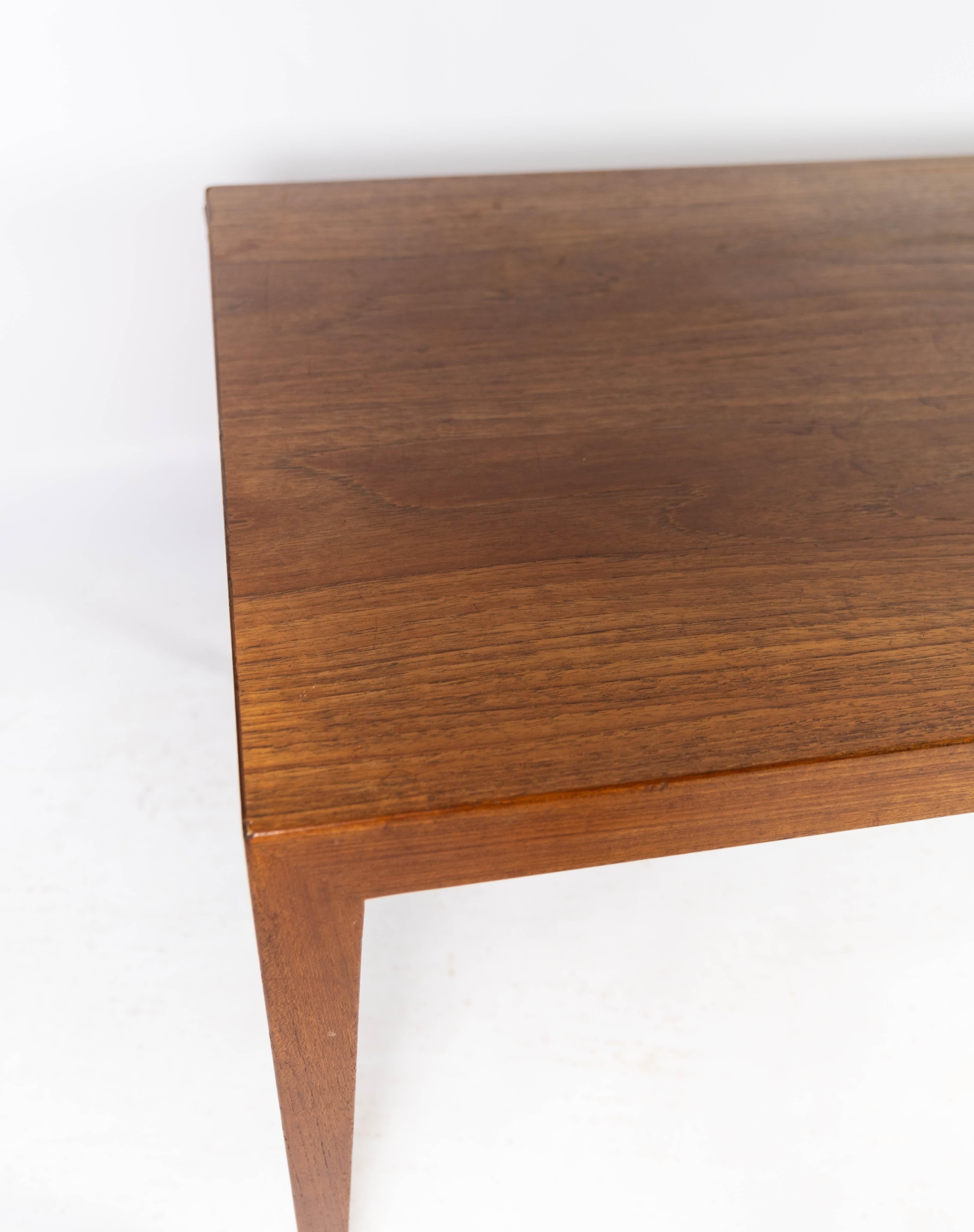 Coffee Table in Teak Designed by Severin Hansen and Haslev Furniture, 1960s In Good Condition In Lejre, DK