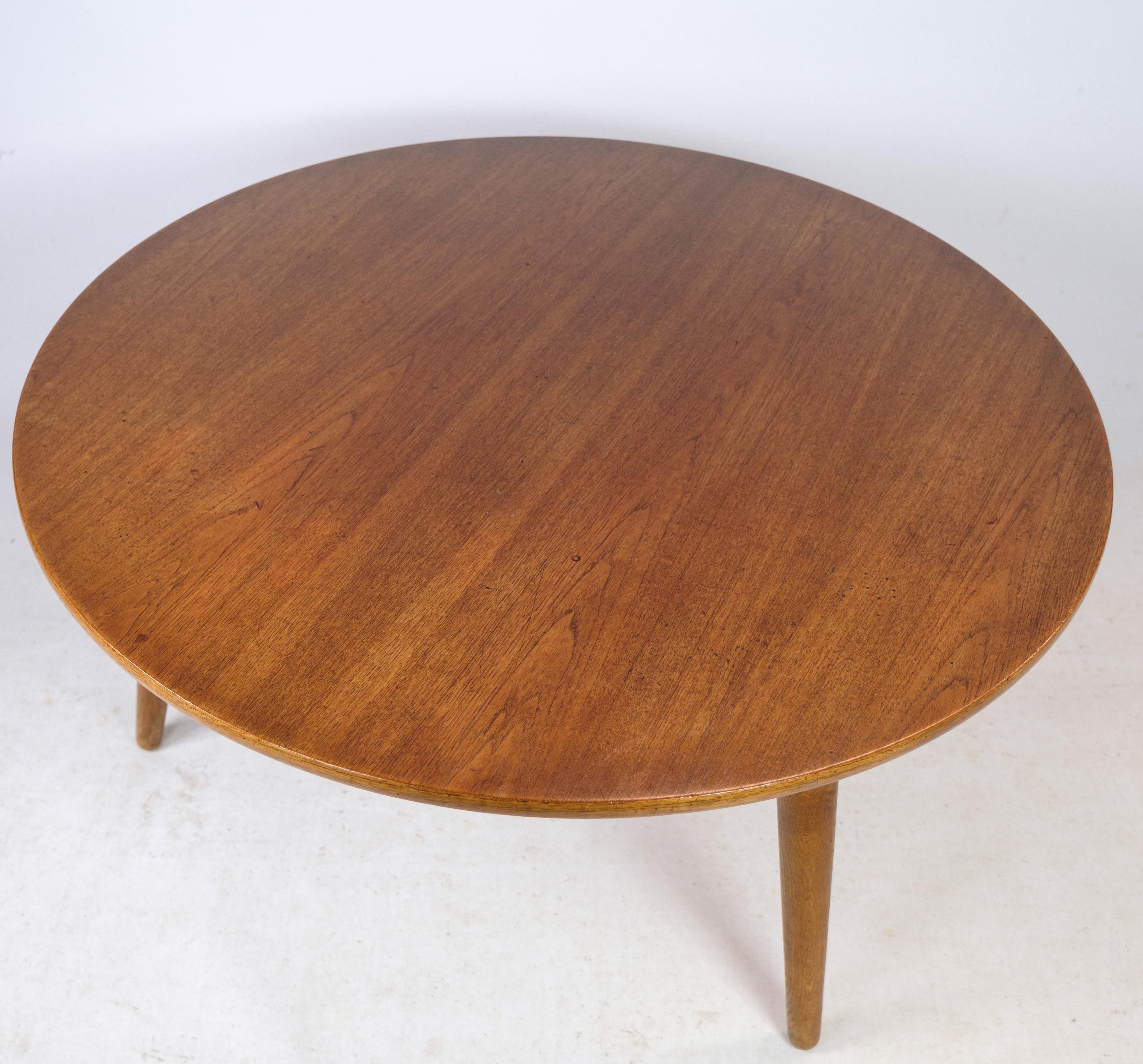 Coffee Table in Teak & Oak by Hans J. Wegner From The 1960 For Sale 2