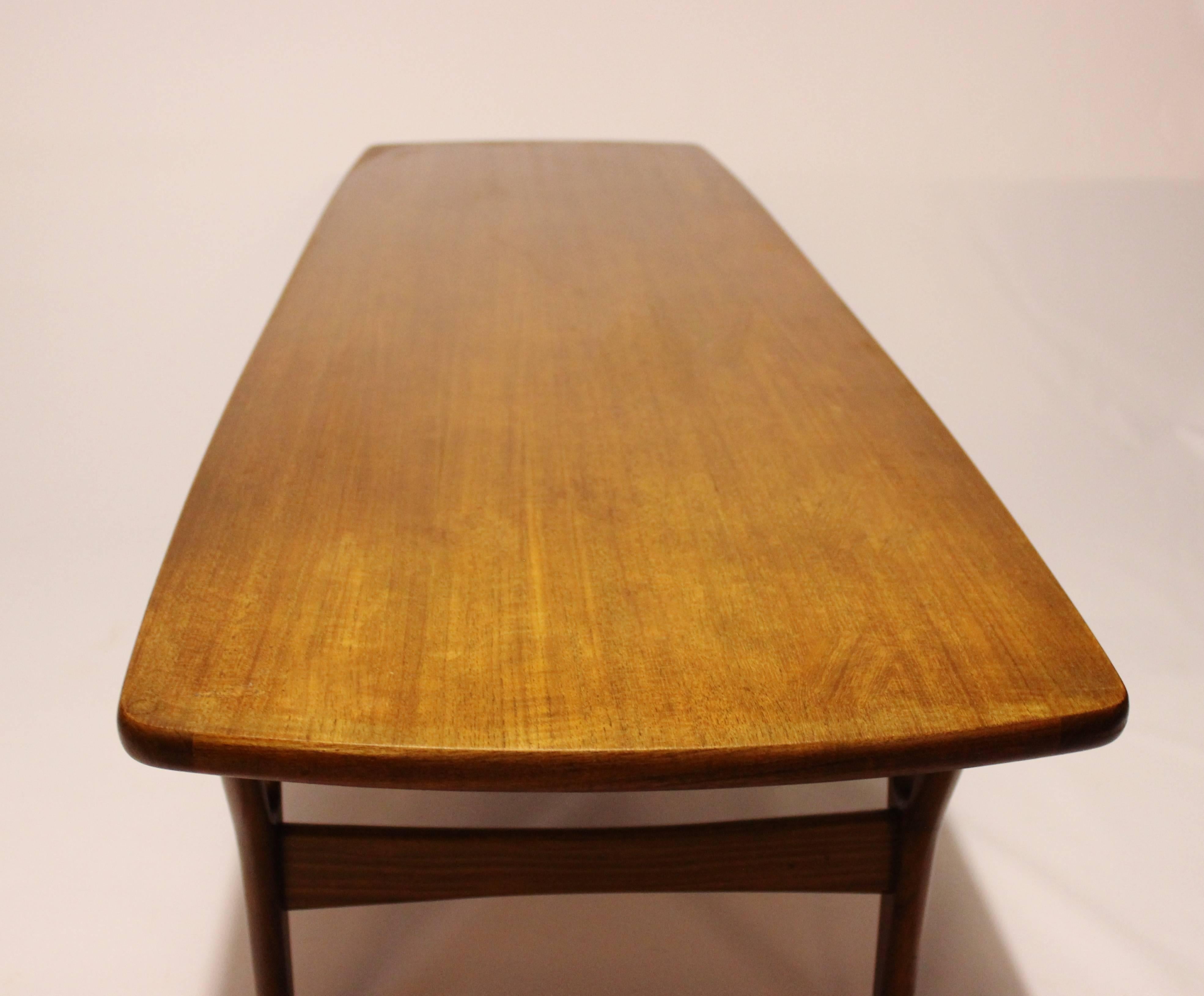 Mid-Century Modern Coffee Table Made In Teak, Danish Design From 1960s For Sale