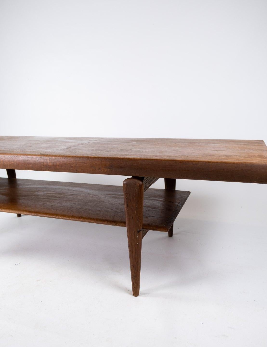 Couchtisch aus Teakholz, dänisches Design aus den 1960er Jahren (Mitte des 20. Jahrhunderts) im Angebot