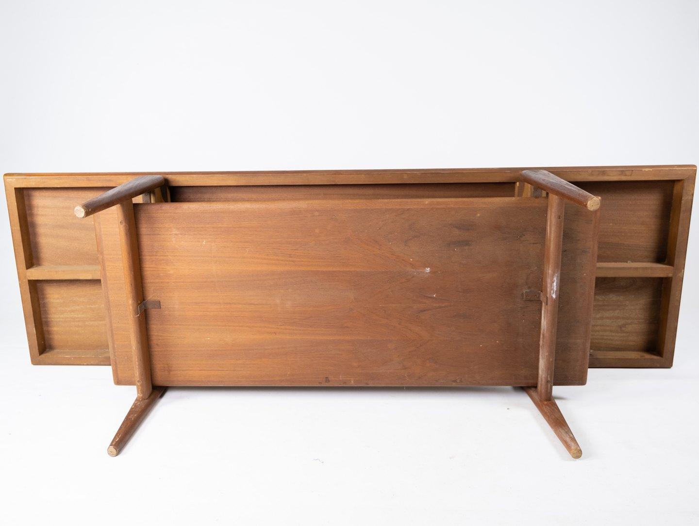 Coffee Table Made In Teak, Danish Design From 1960s For Sale 2