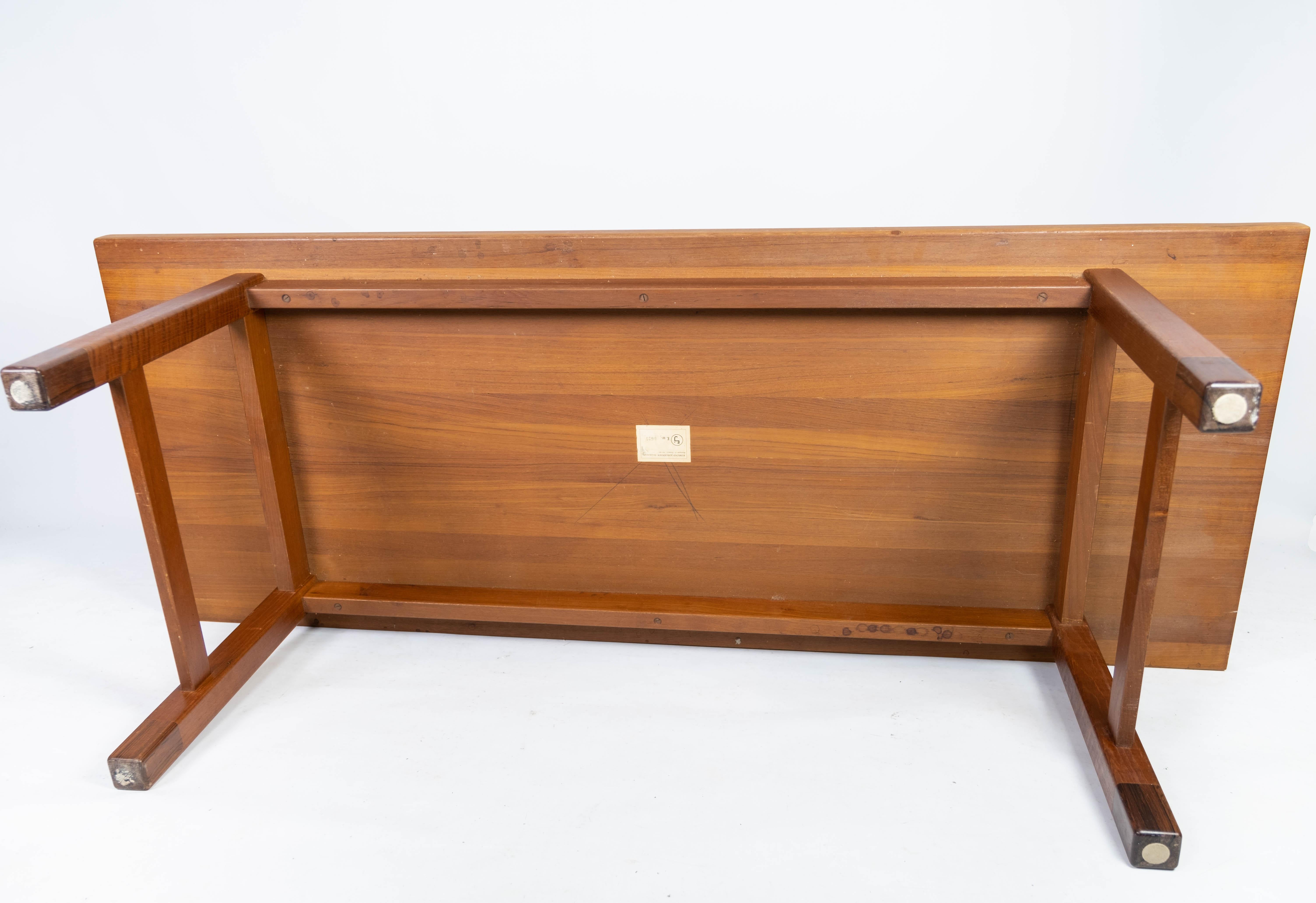 Coffee Table Made In Teak By Edmund Jørgensen From 1960s For Sale 5