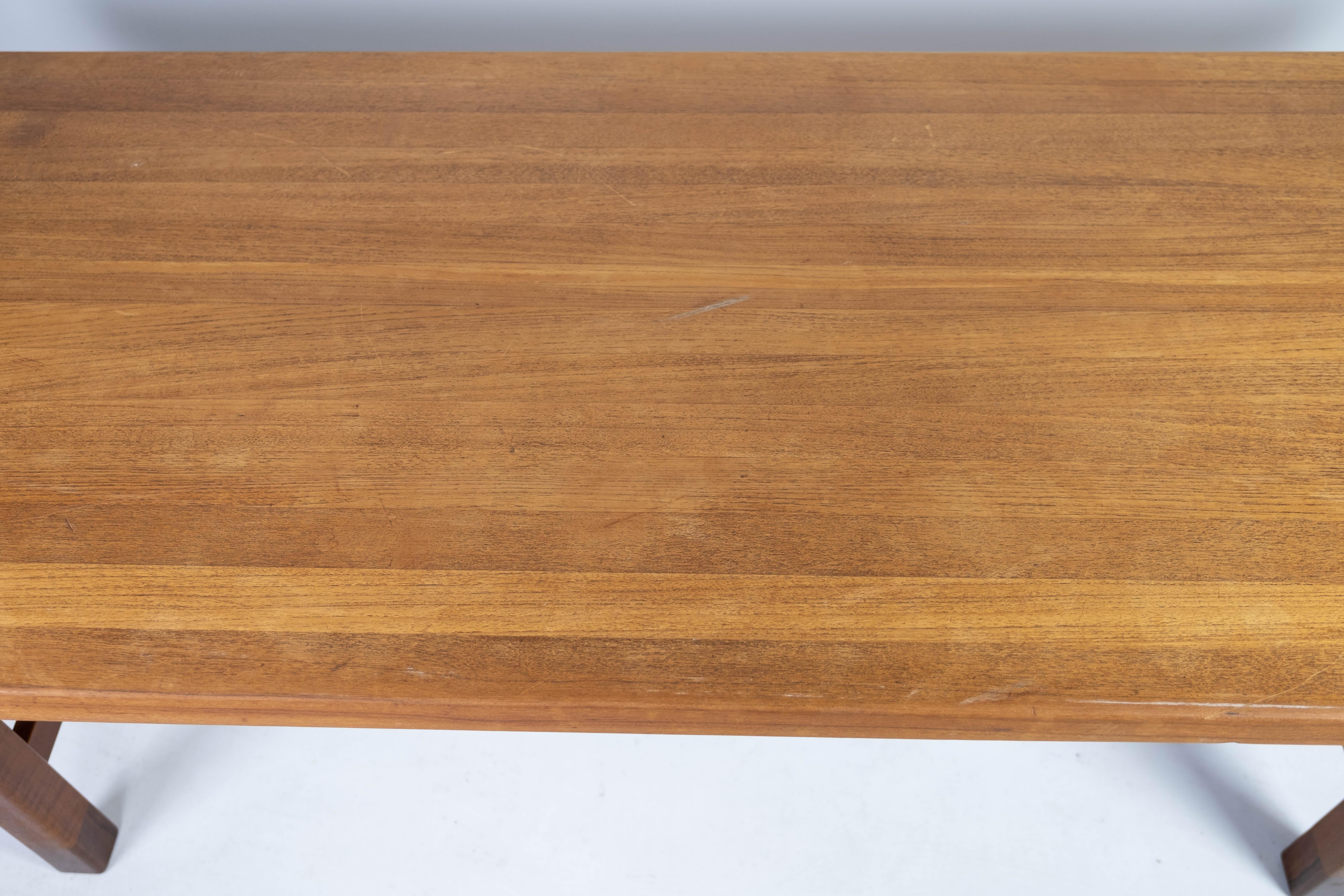 Mid-20th Century Coffee Table Made In Teak By Edmund Jørgensen From 1960s For Sale