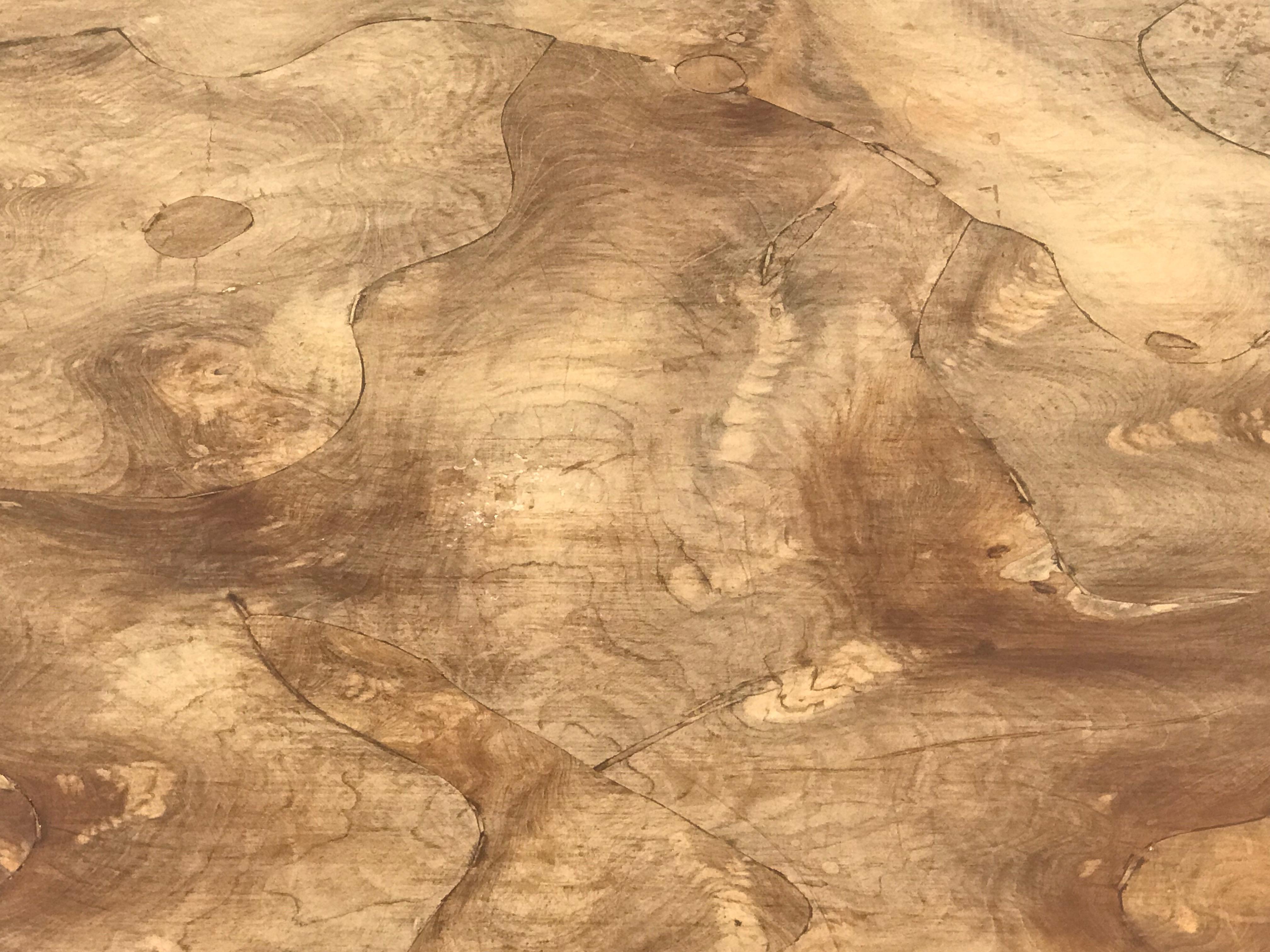 Polished Coffee Table in Teak Root