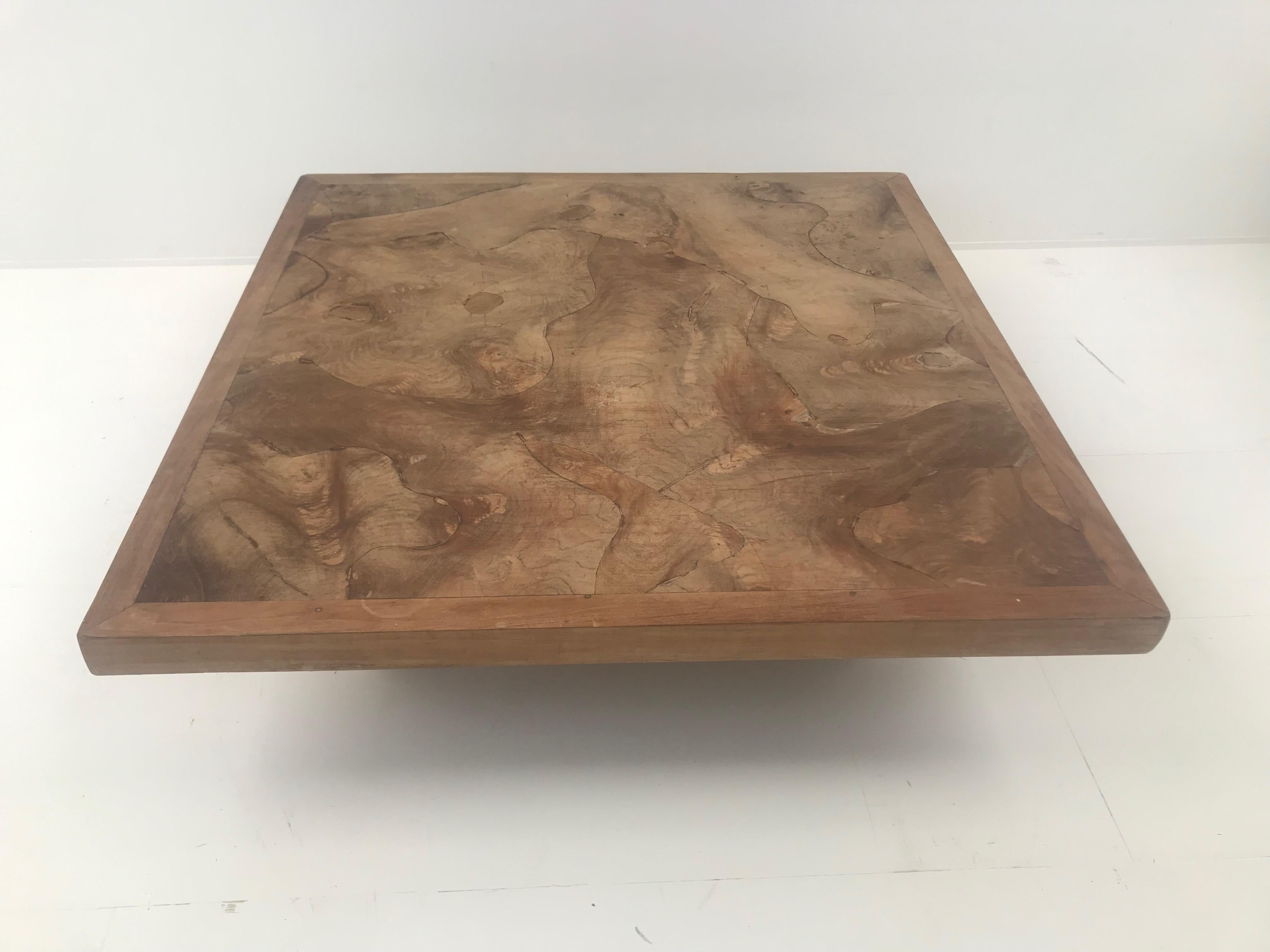 Coffee Table in Teak Root In Good Condition In Schellebelle, BE