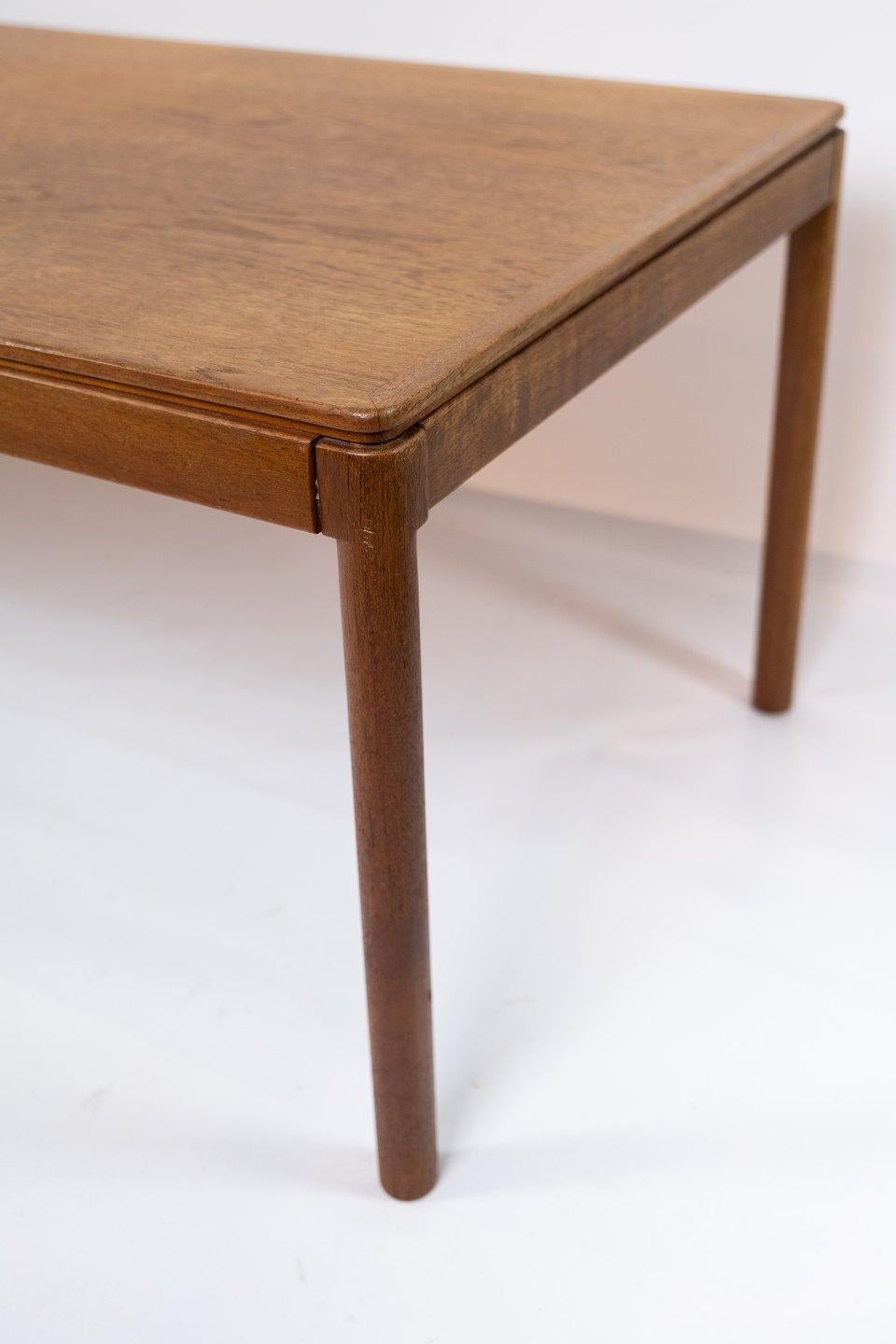 Table basse en teck avec carreaux de céramique Brown de design danois des années 1960 Bon état - En vente à Lejre, DK