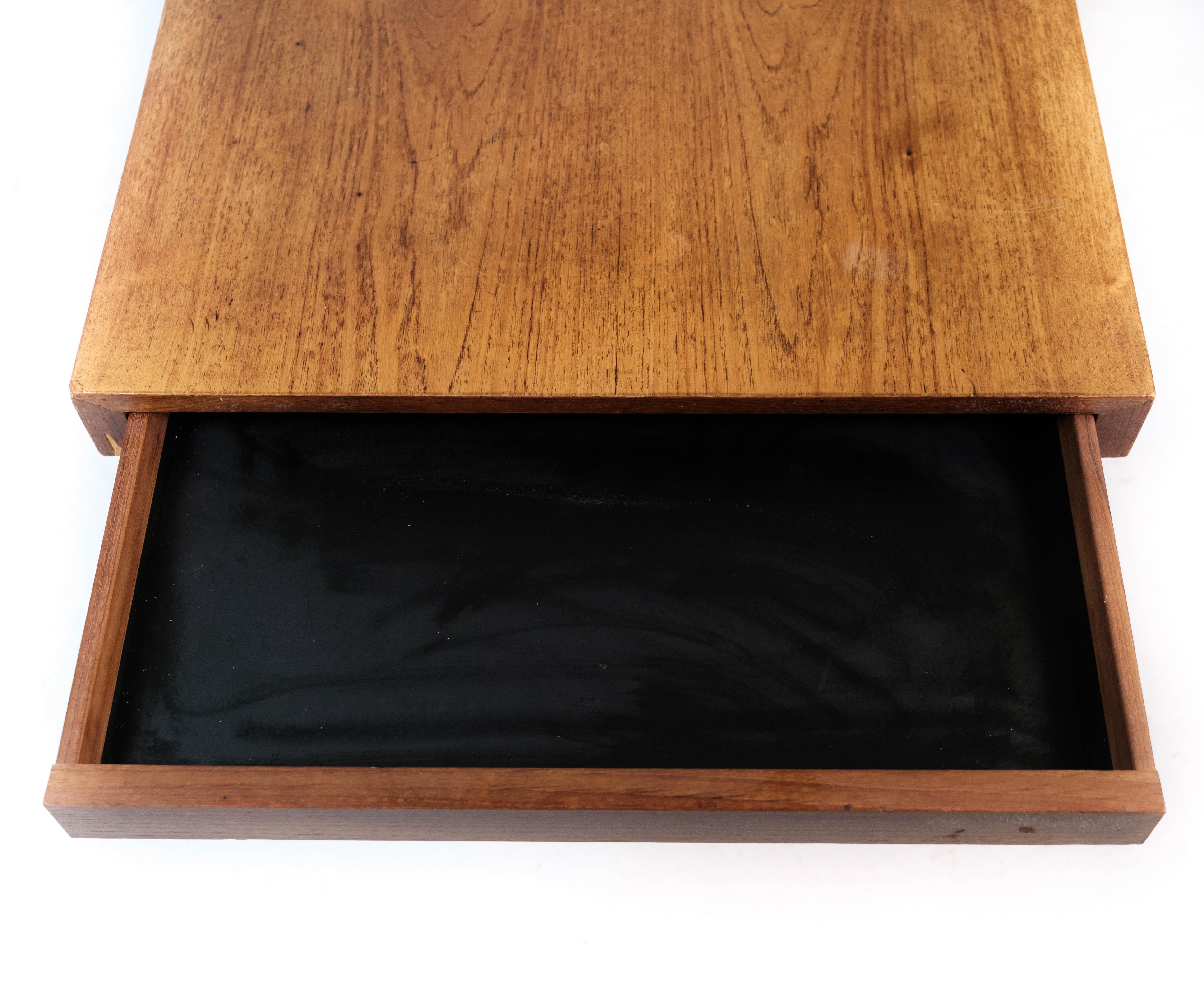 Coffee Table Made In Teak With Drawer From 1960s For Sale 4