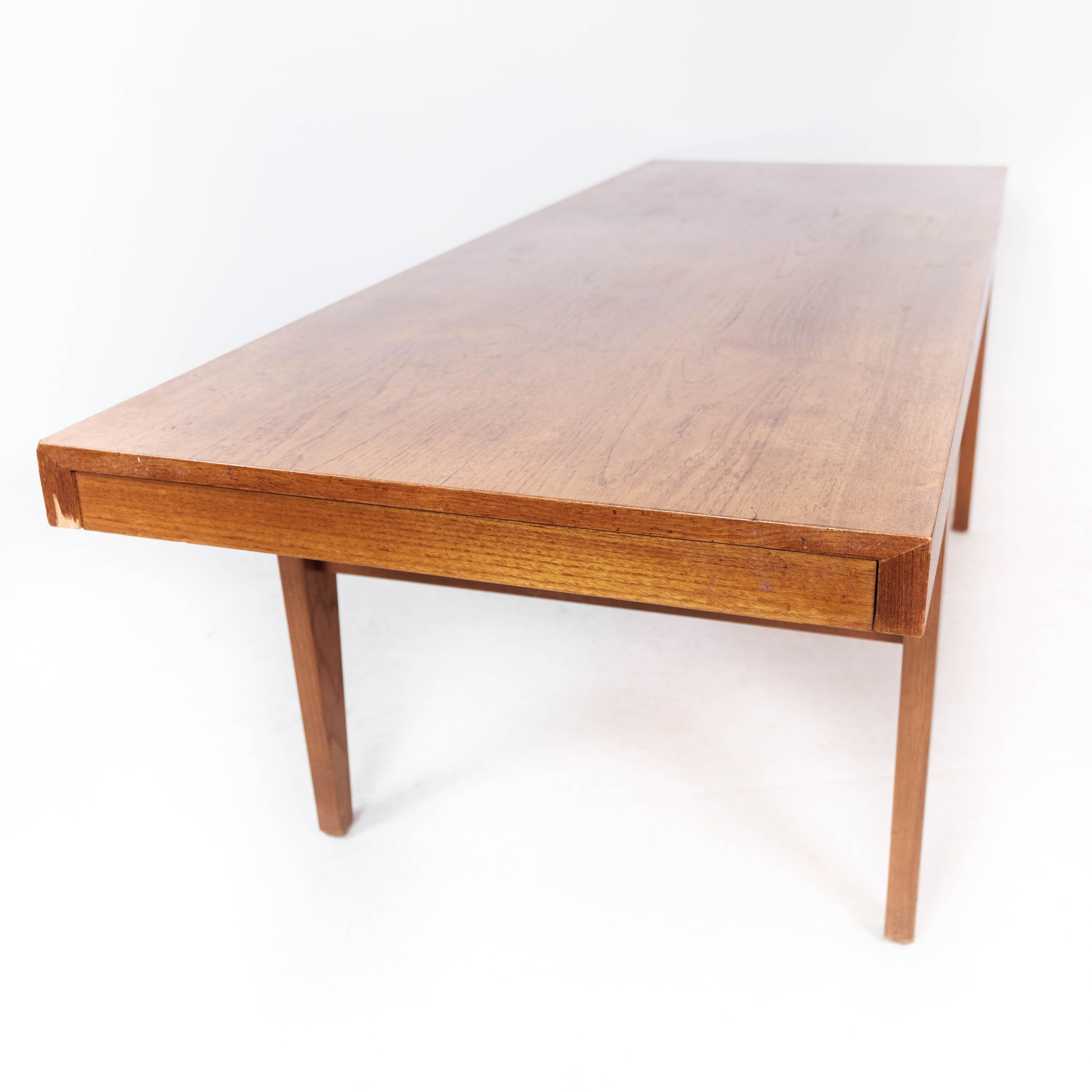 Coffee Table Made In Teak With Drawer From 1960s For Sale 6