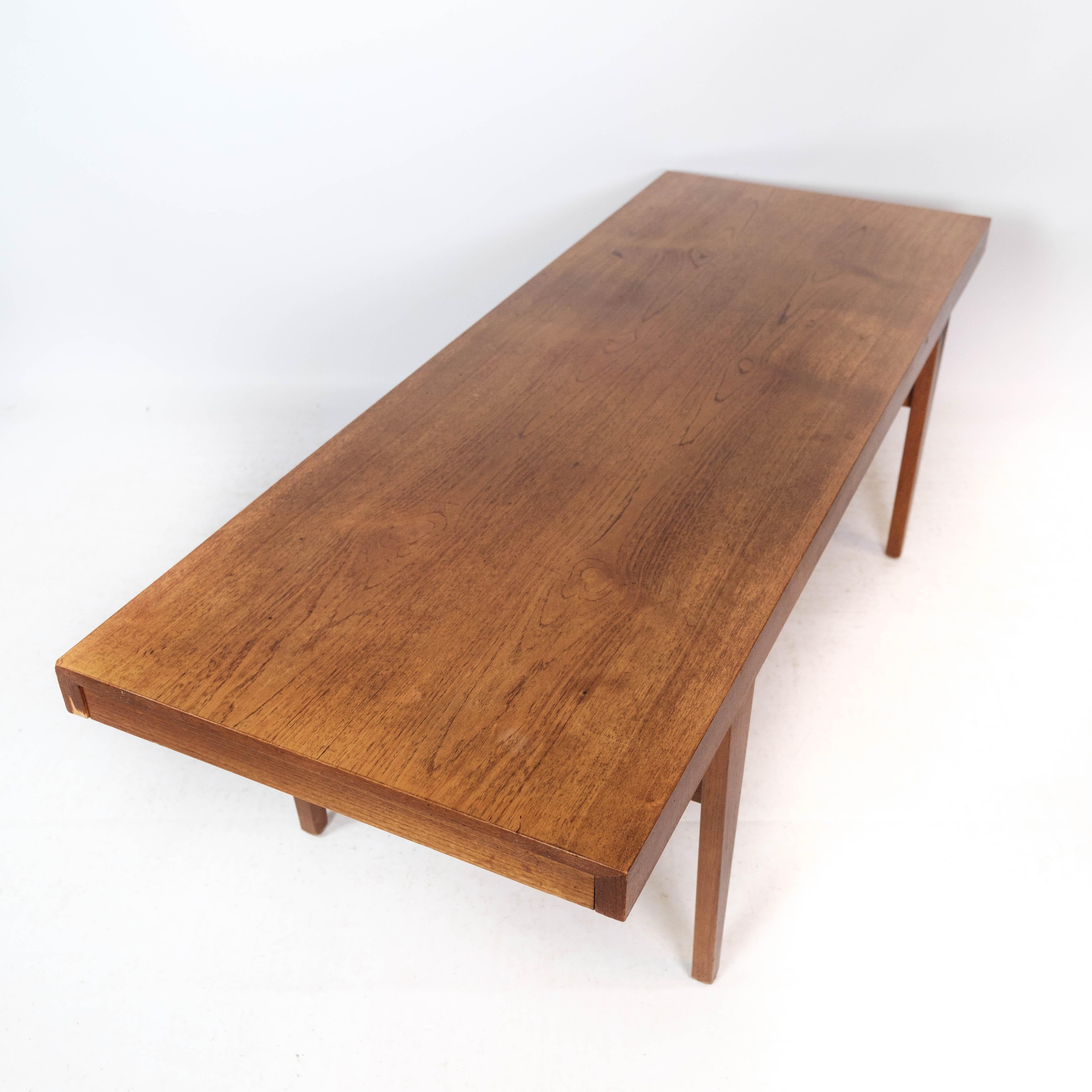 Coffee Table Made In Teak With Drawer From 1960s For Sale 7
