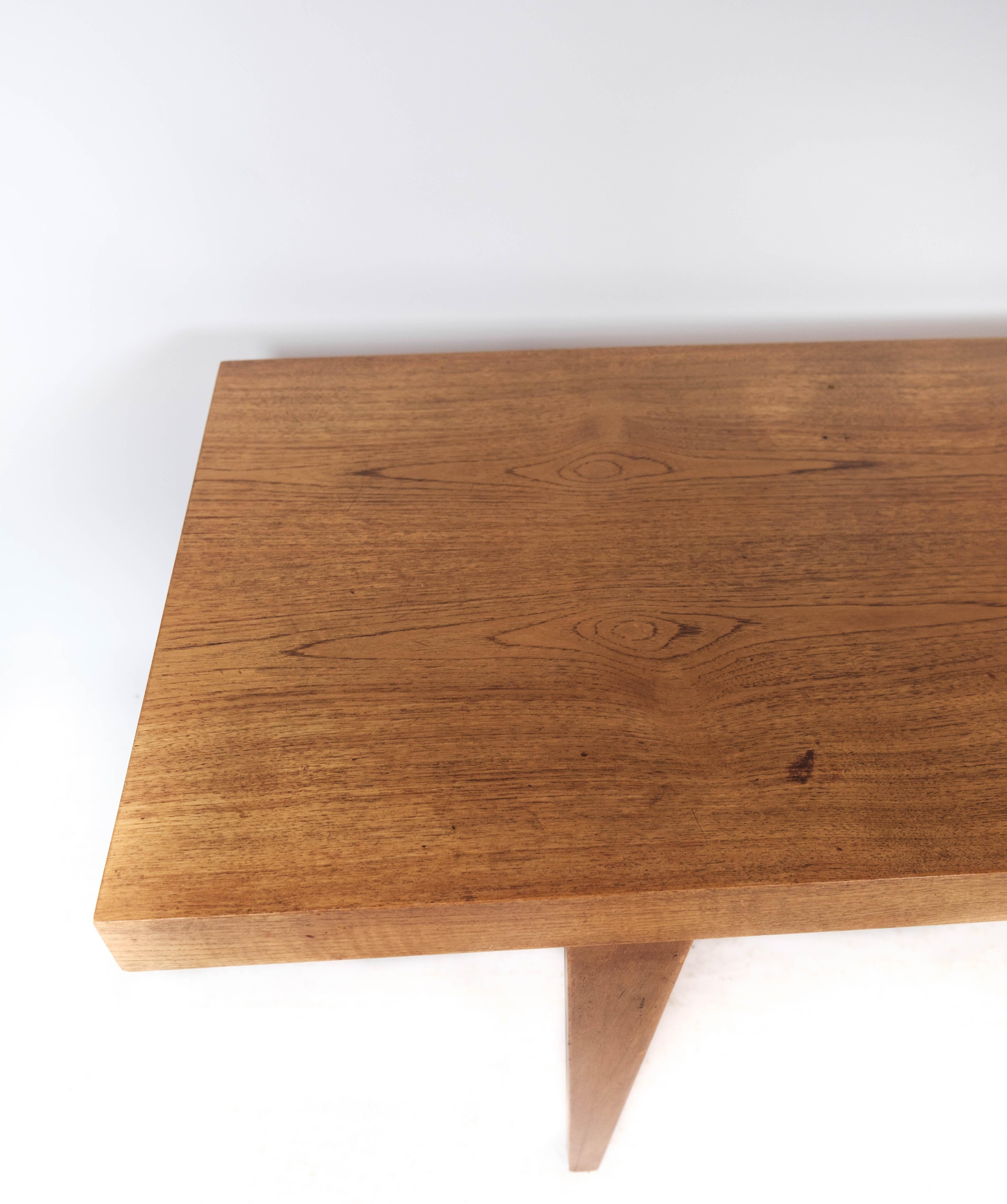 Mid-Century Modern Coffee Table Made In Teak With Drawer From 1960s For Sale