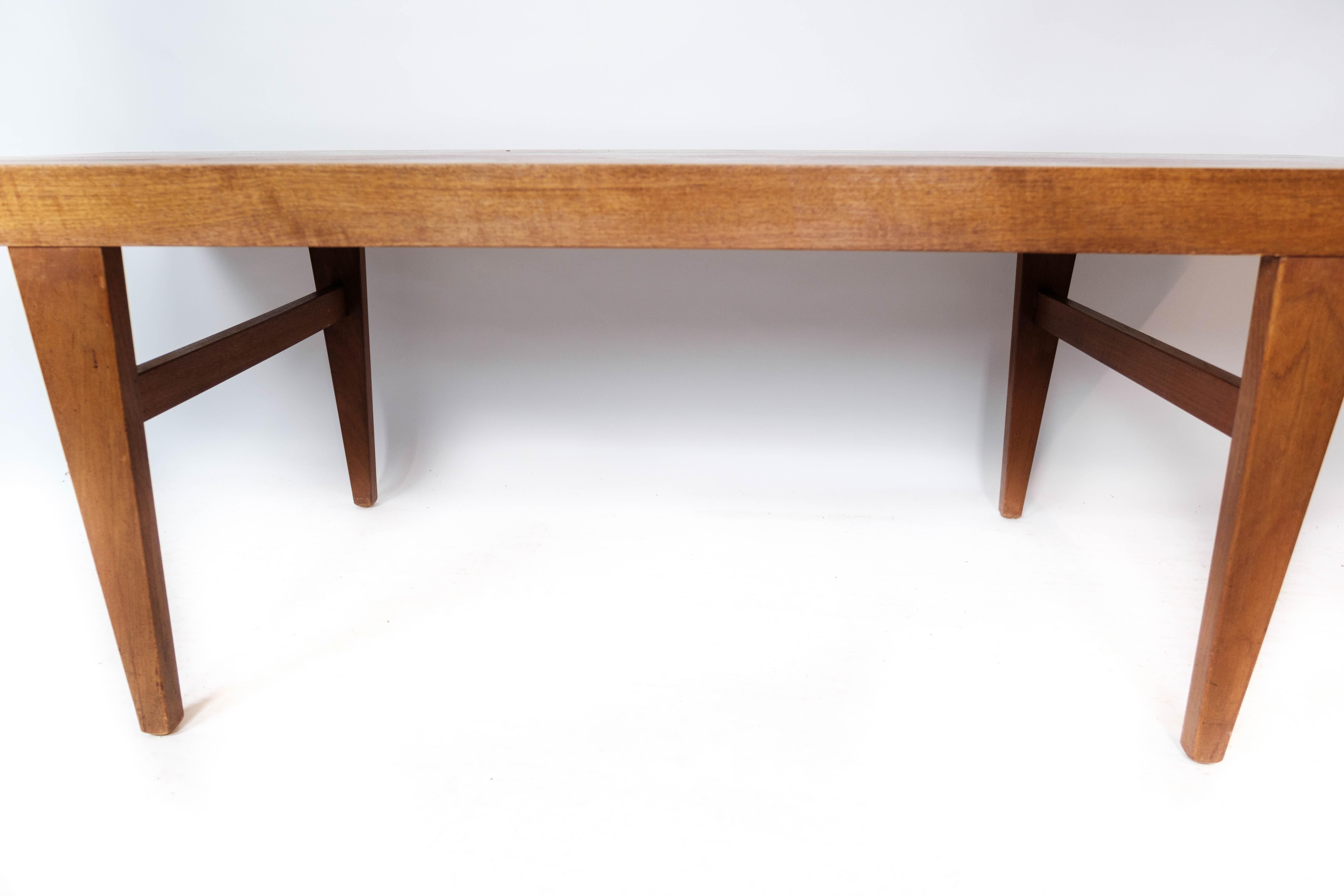 Mid-20th Century Coffee Table Made In Teak With Drawer From 1960s For Sale