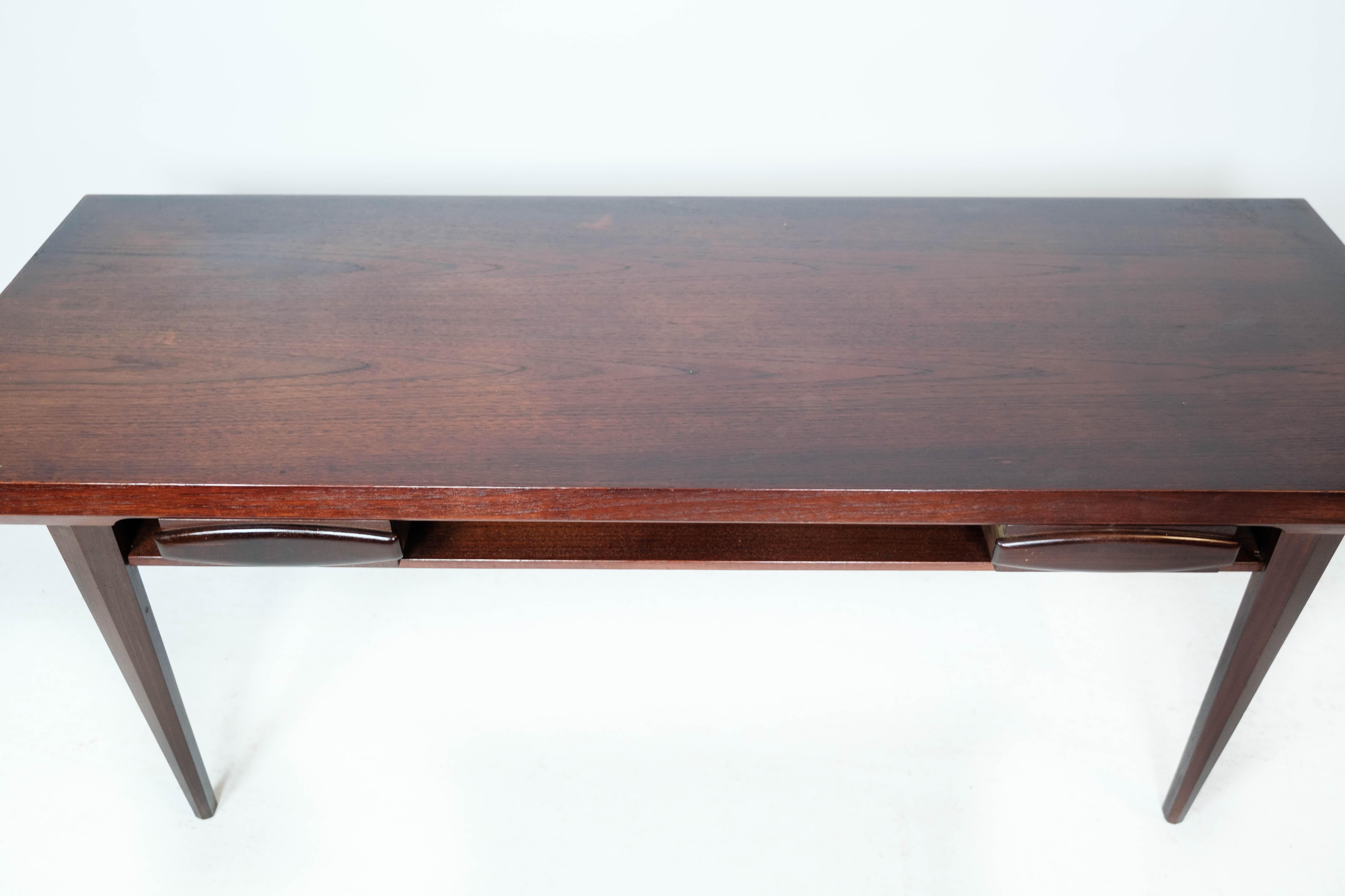 Table basse en teck avec tiroirs des années 1960 Bon état - En vente à Lejre, DK