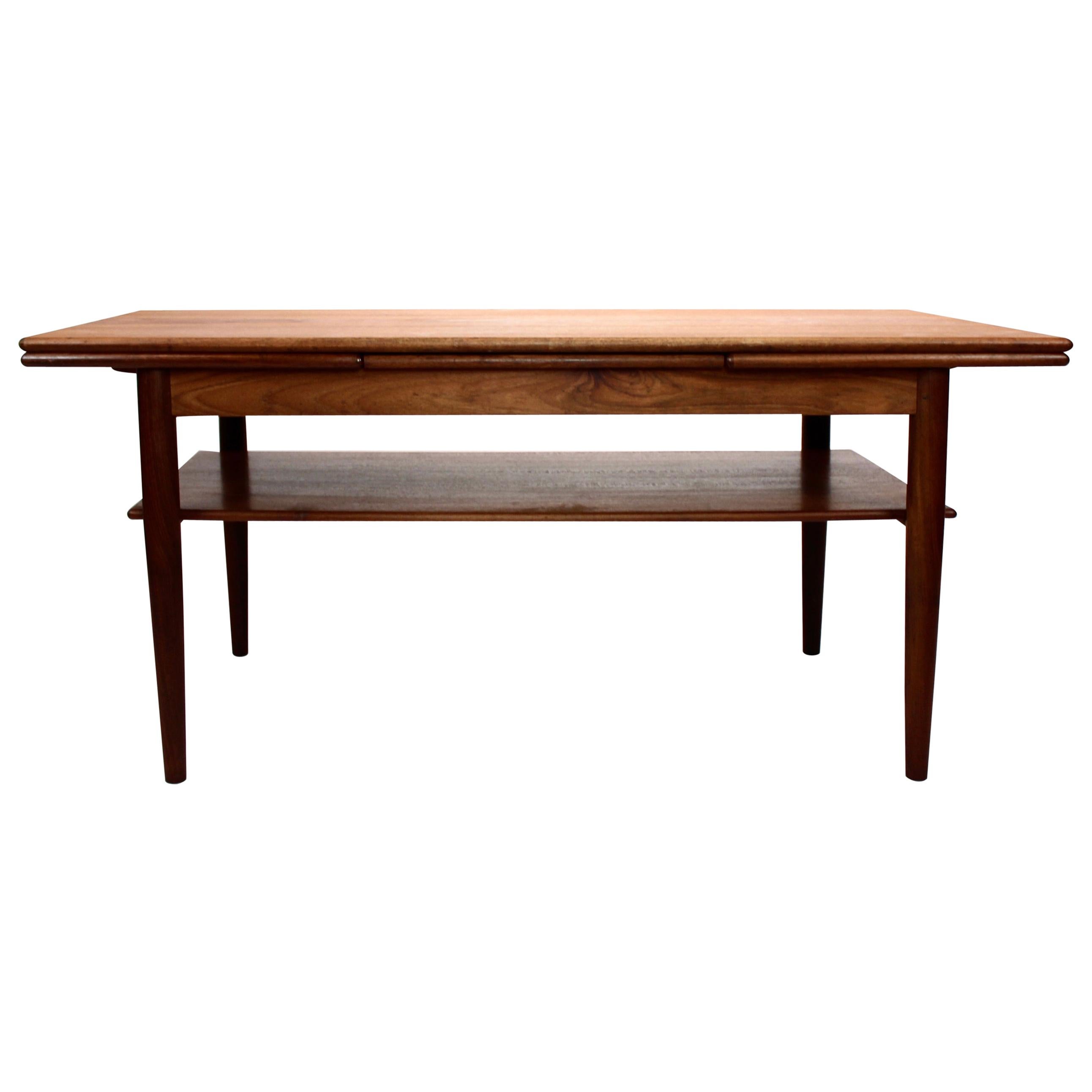 Coffee Table in Teak with Extension Leaves of Danish Design from the 1960s