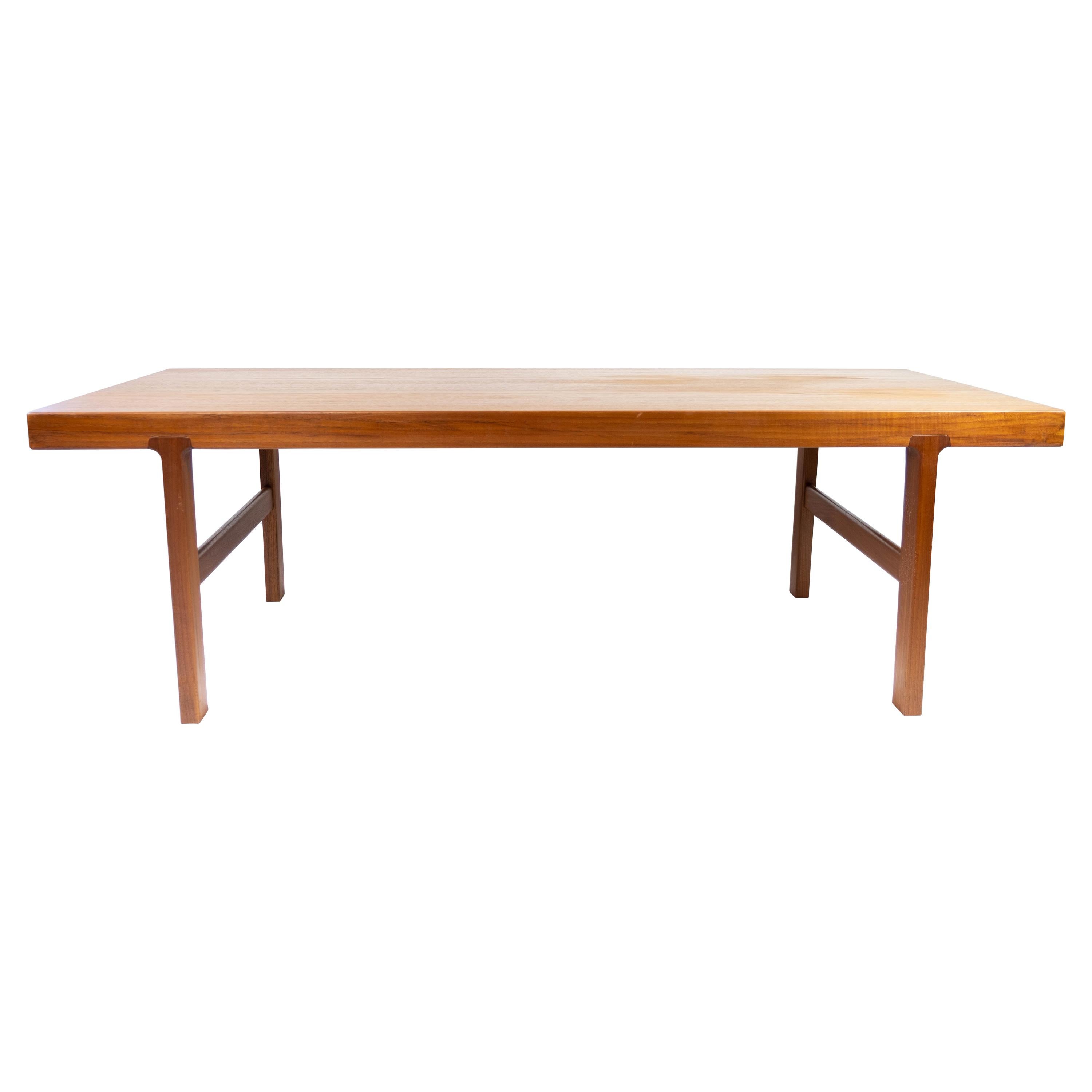 Coffee Table Made In Teak With Extension Plate, Danish Design From 1960s For Sale