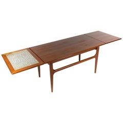 Coffee Table in Teak with Extensions of Danish Design from the 1960s