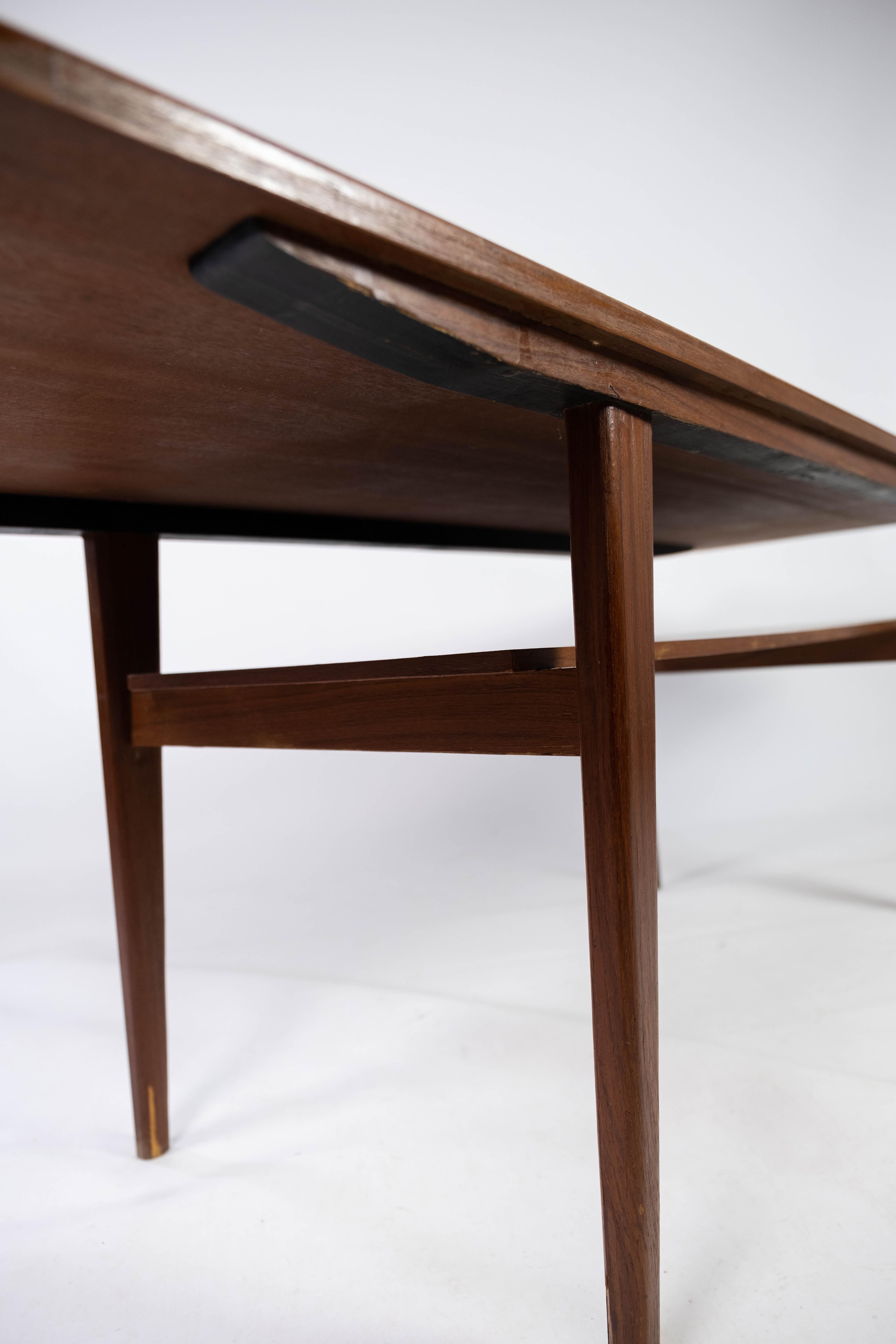 Coffee Table Made In Teak With Shelf, Danish Design From 1960s For Sale 4