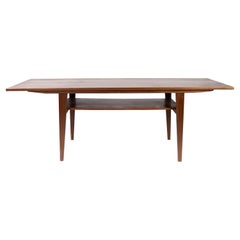 Coffee Table in Teak with Shelf, of Danish Design from the 1960s