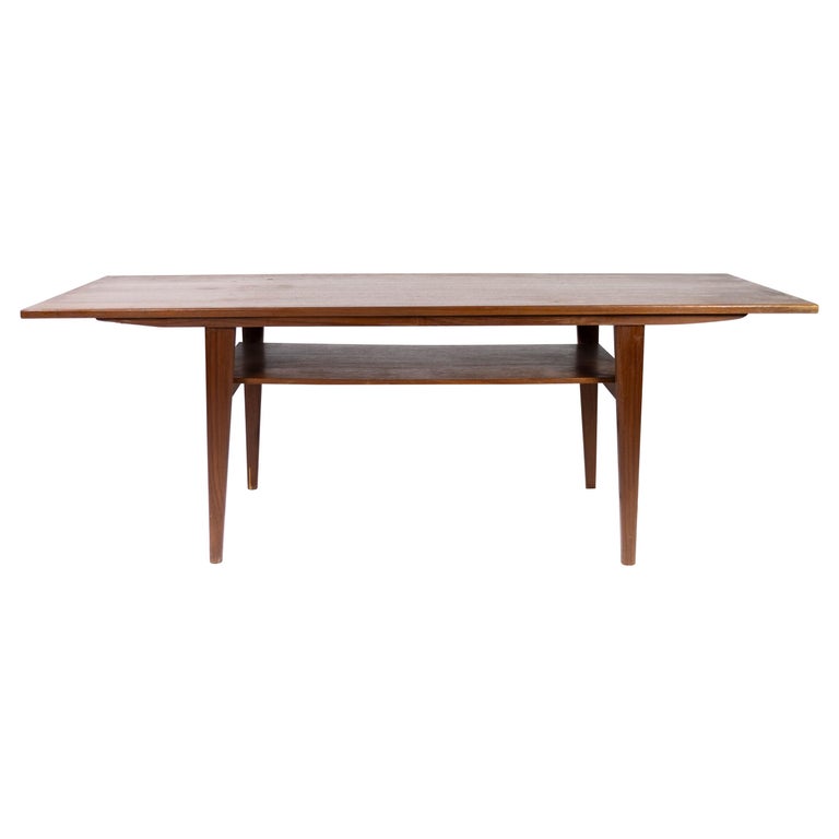 Coffee Table in Teak with Shelf, of Danish Design from the 1960s For Sale  at 1stDibs | coffee table danish design, danish design coffee table