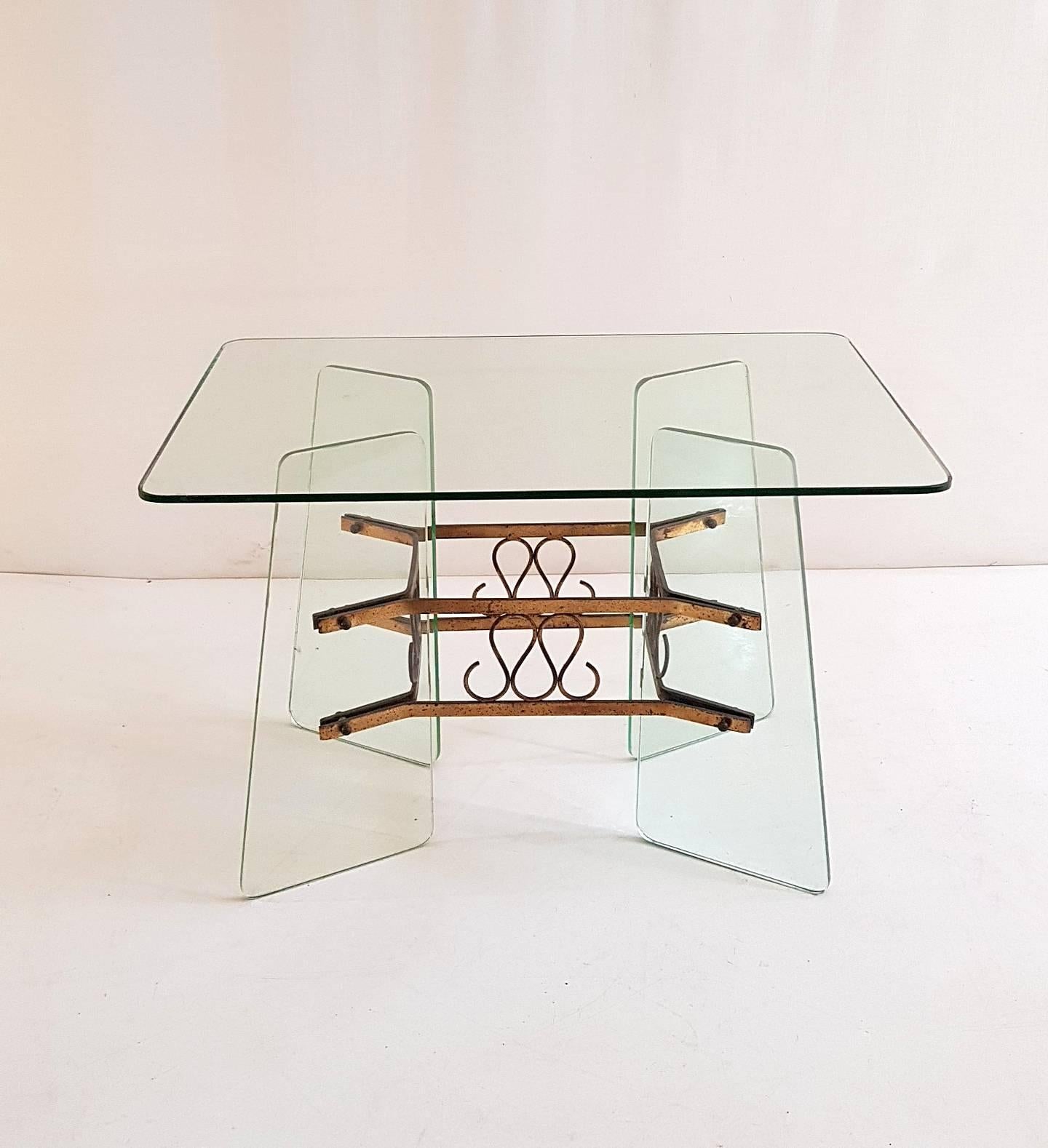 Mid-Century Modern Coffee Table in the Manner of Fontana Arte, Italy, 1950s