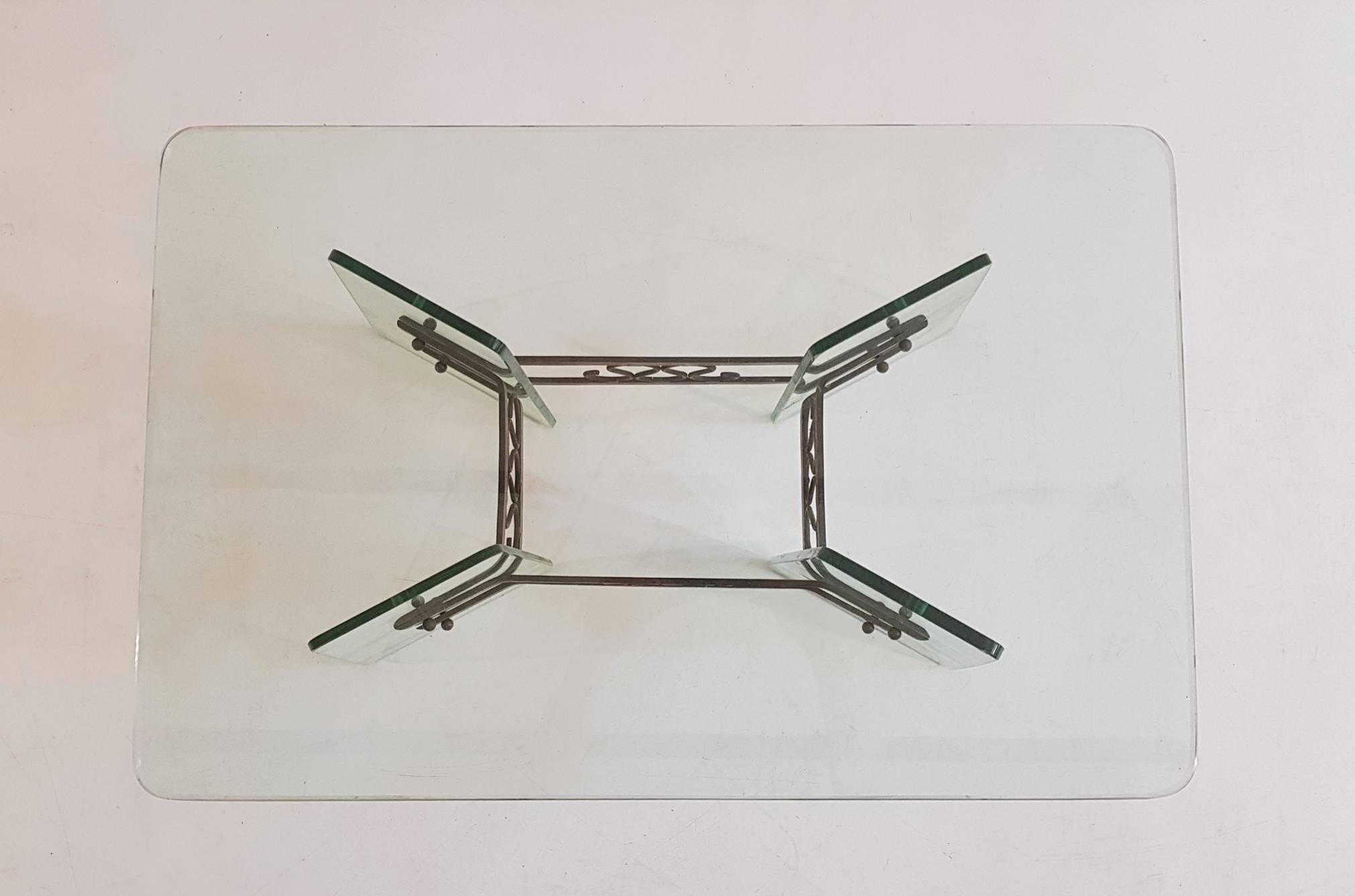 20th Century Coffee Table in the Manner of Fontana Arte, Italy, 1950s