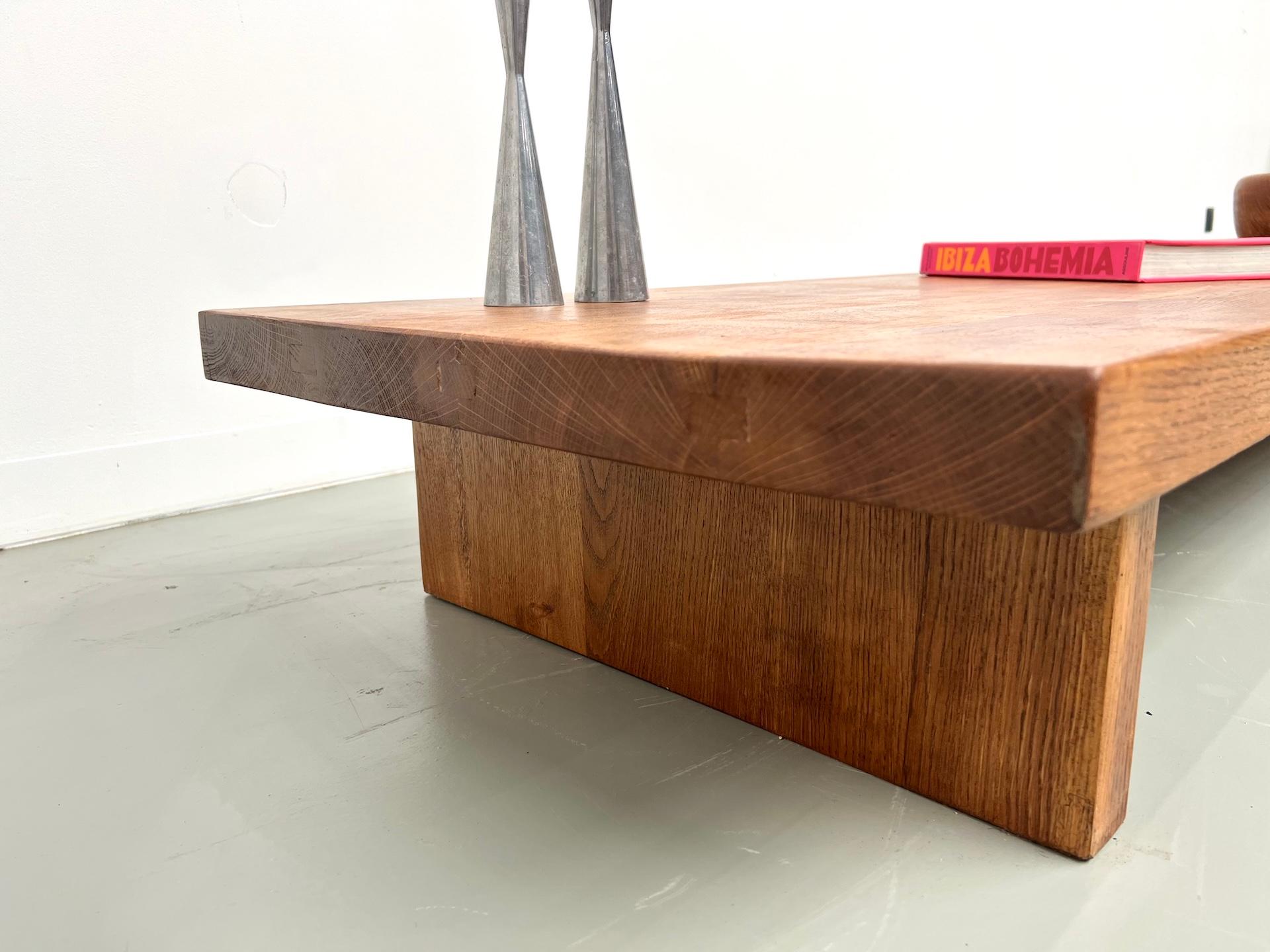 Coffee table, in the manner of Pierre Chapo, crafted in the 1950s. For Sale 5