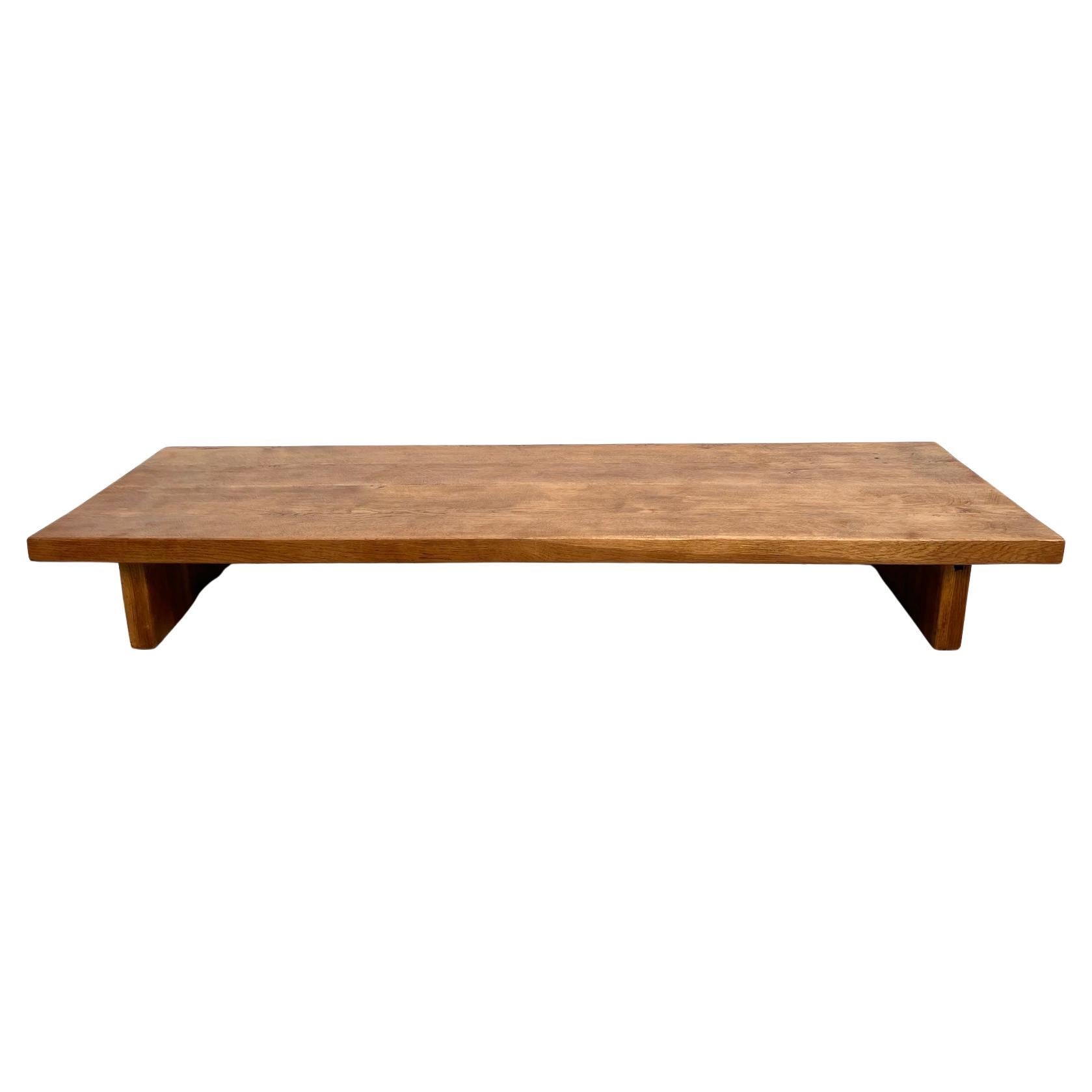 Coffee table, in the manner of Pierre Chapo, crafted in the 1950s. For Sale