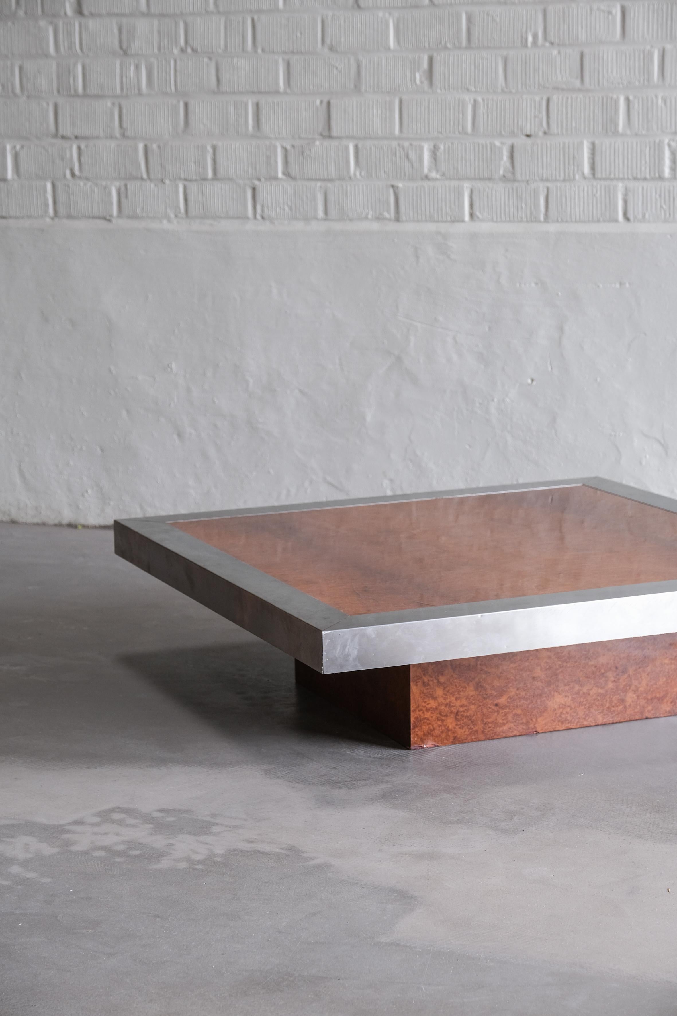 Coffee table in the manner of Willy Rizzo, 20th century Italy 2