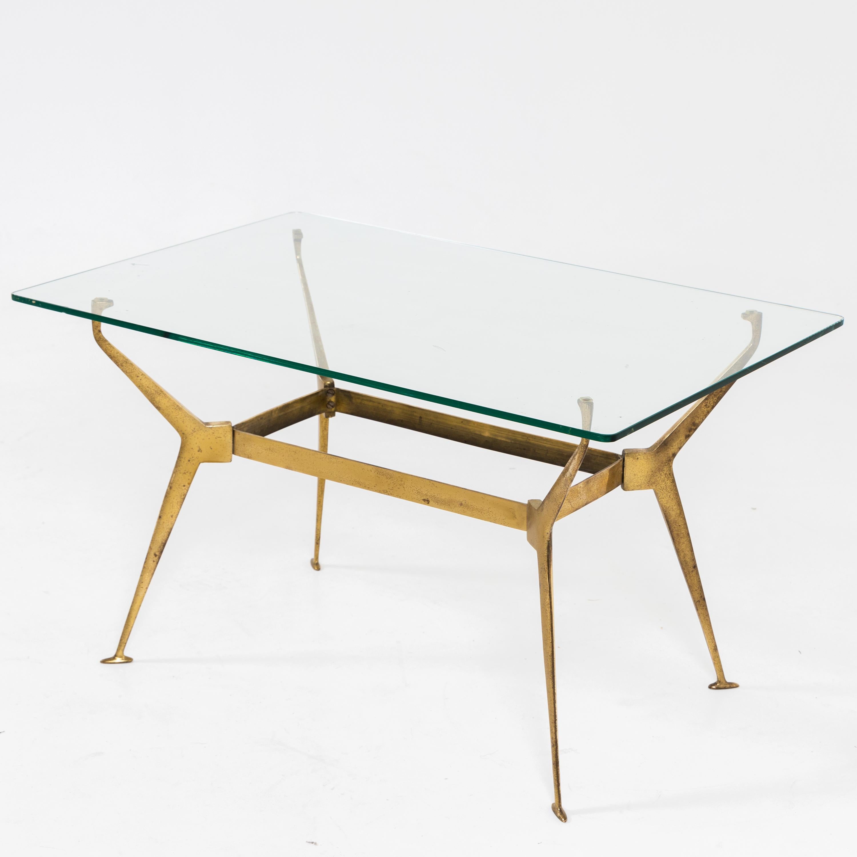 Mid-Century Modern Coffee Table in the Style of Cesare Lacca, Italy Mid-20th Century