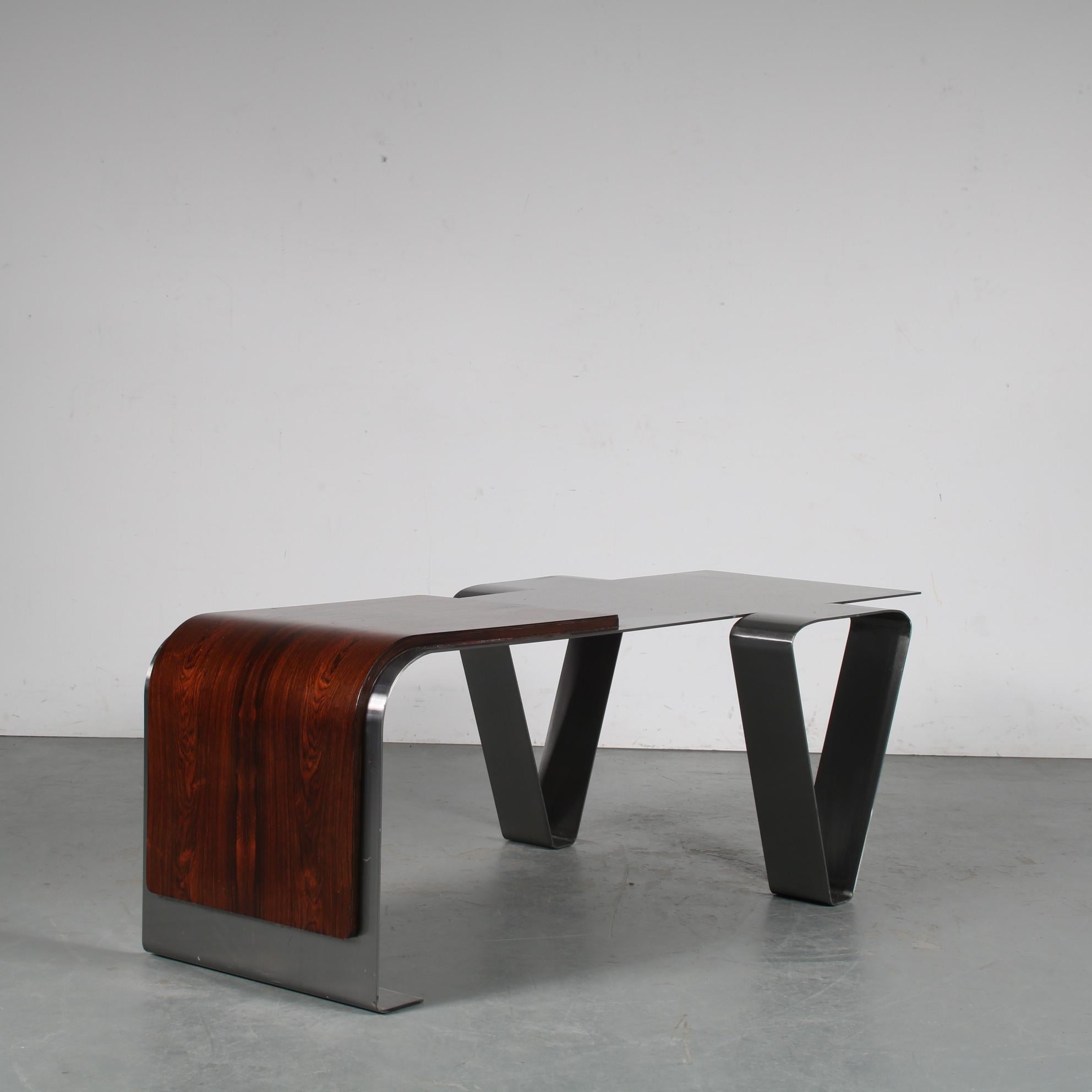 Coffee Table in the Style of Michel Boyer, France, 1970 5