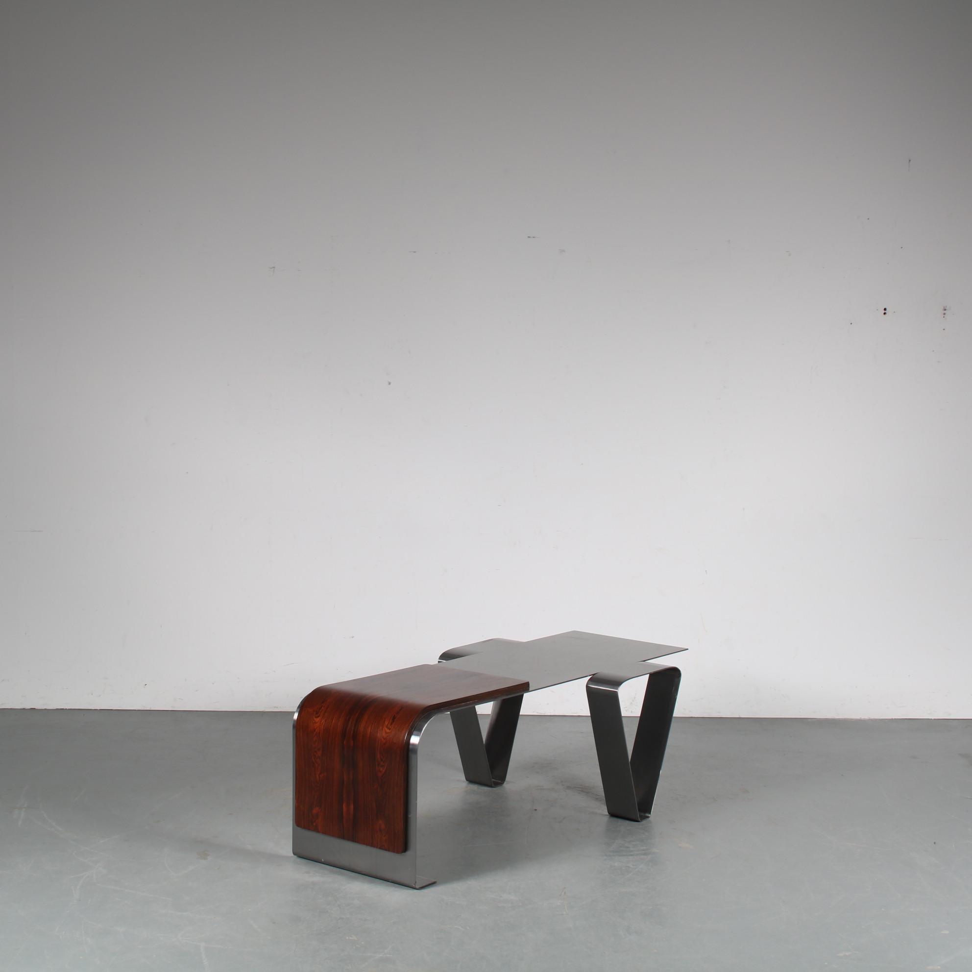 Coffee Table in the Style of Michel Boyer, France, 1970 6