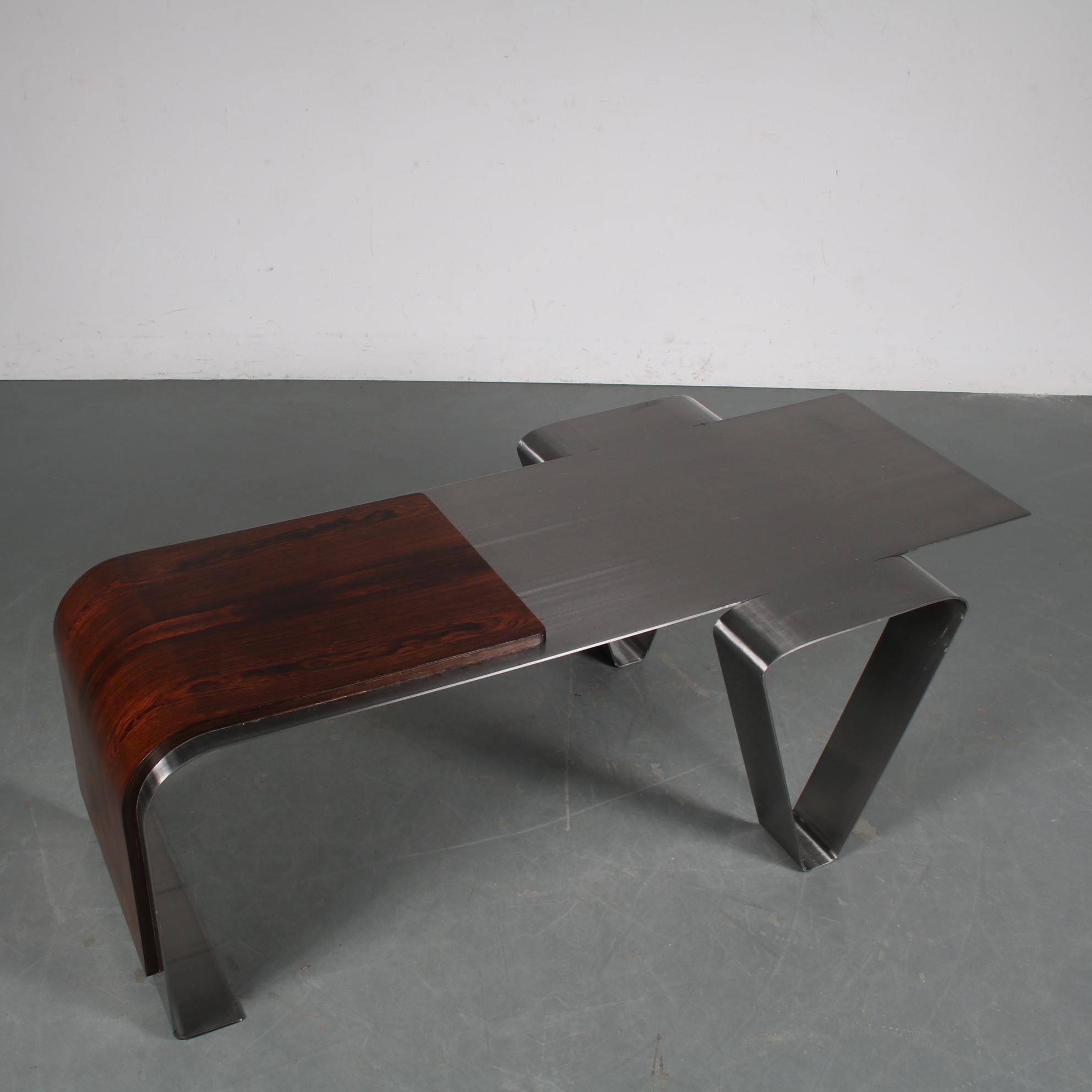 Late 20th Century Coffee Table in the Style of Michel Boyer, France, 1970