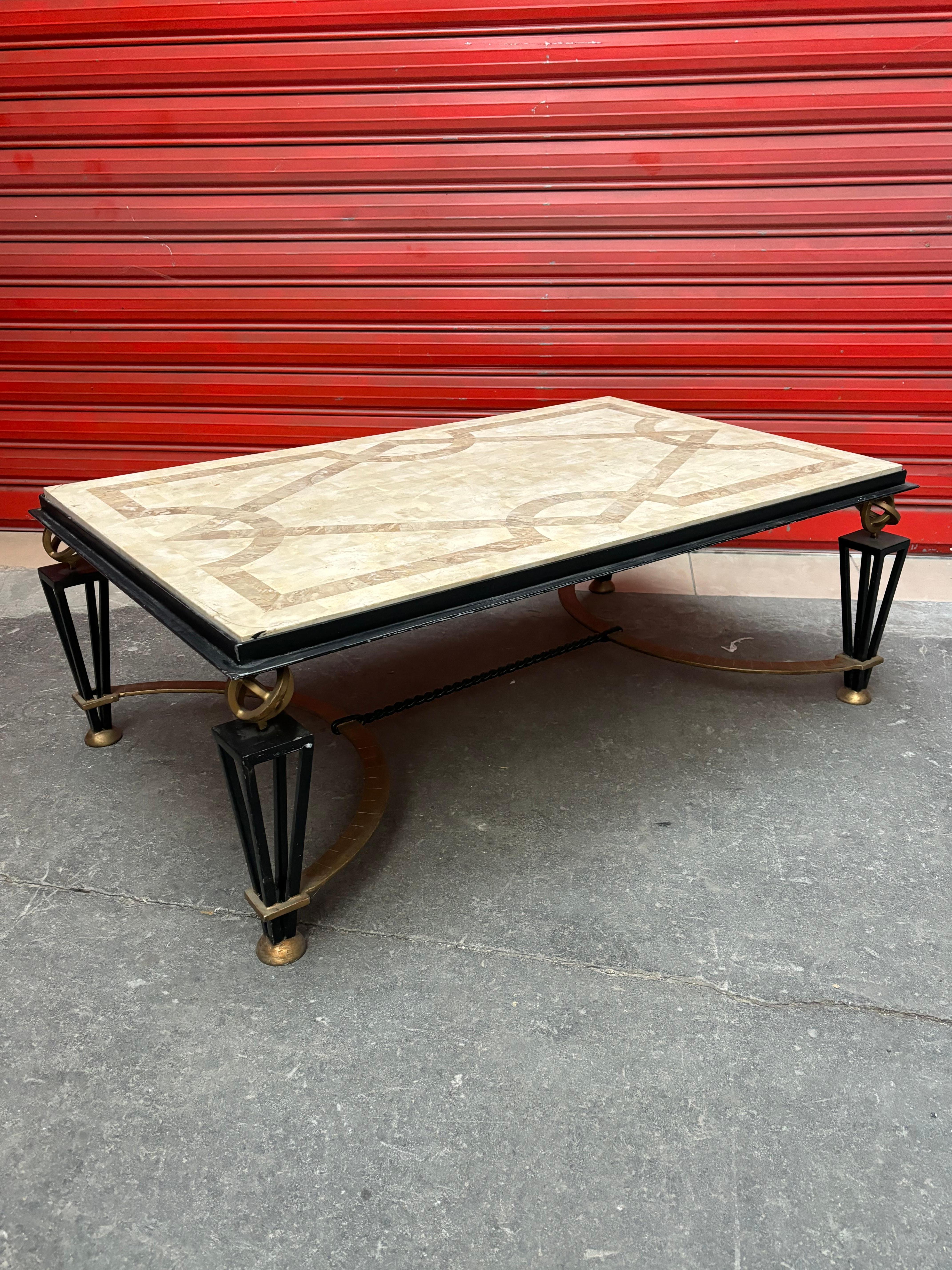 Coffee table in the style of the french 40s For Sale 3