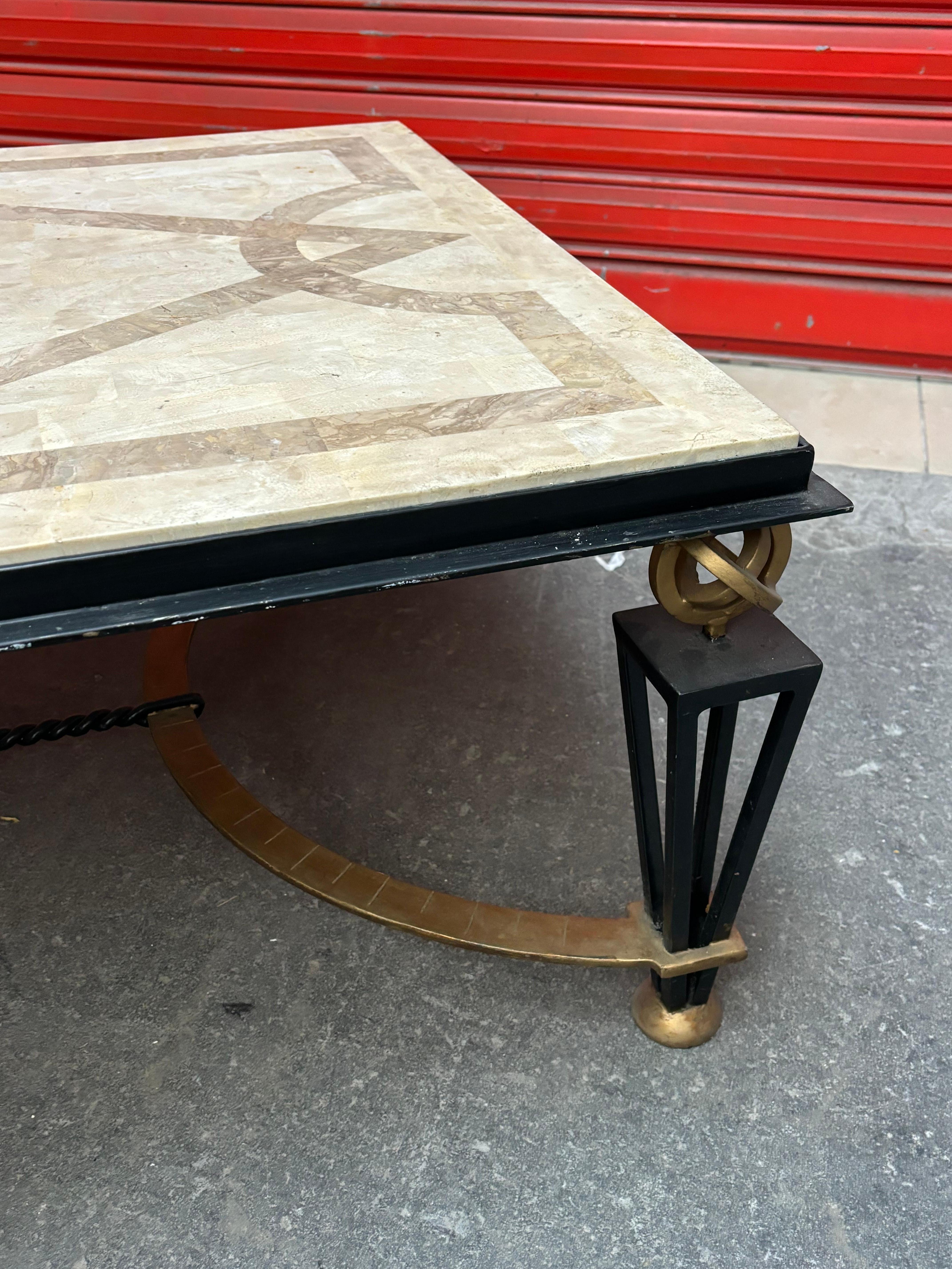 Coffee table in the style of the french 40s For Sale 8