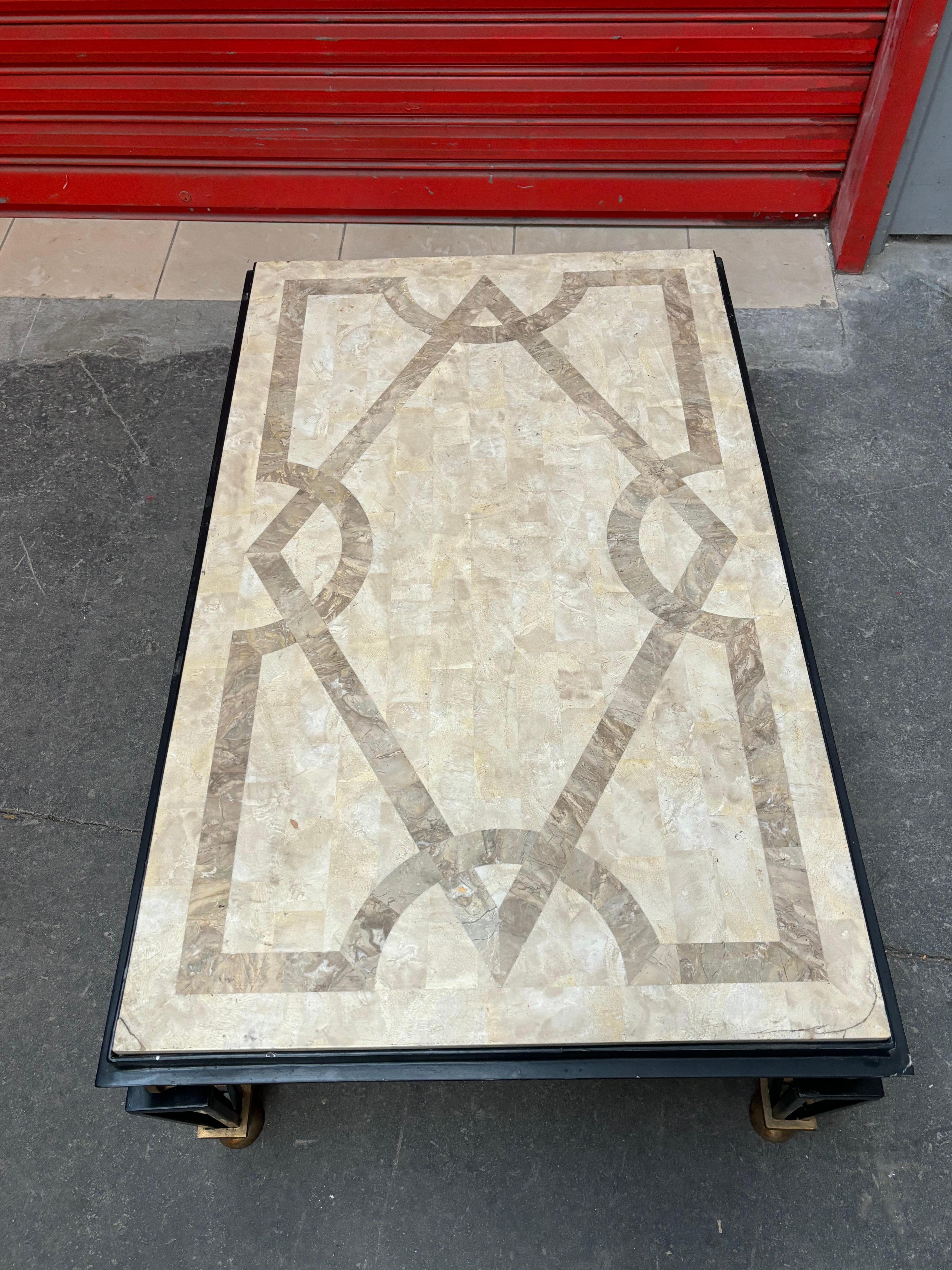 Coffee table in the style of the french 40s For Sale 9